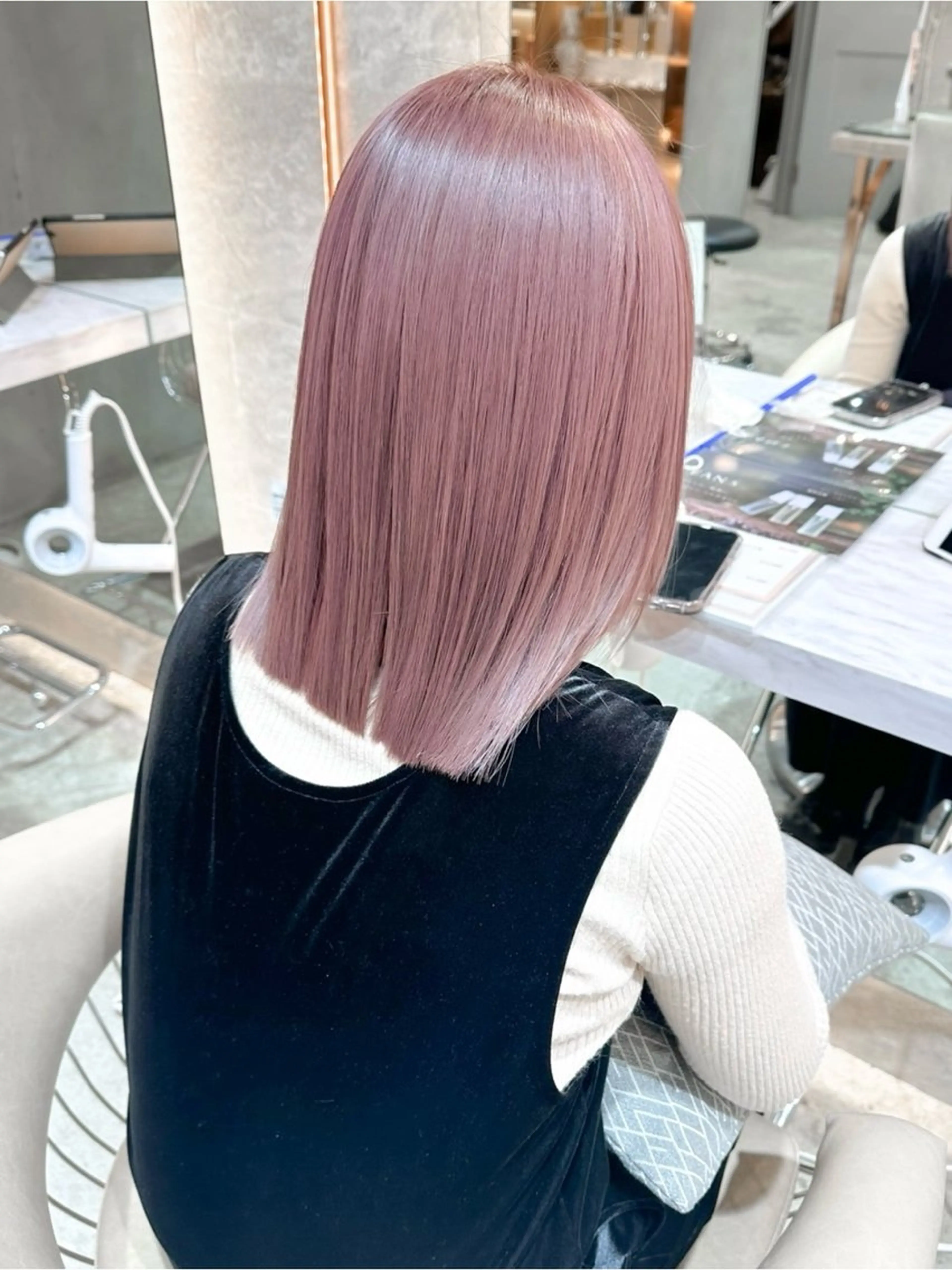 ミディアム 縮毛矯正/韓国ヘア /レイヤー🎀ミズキのヘアスタイル