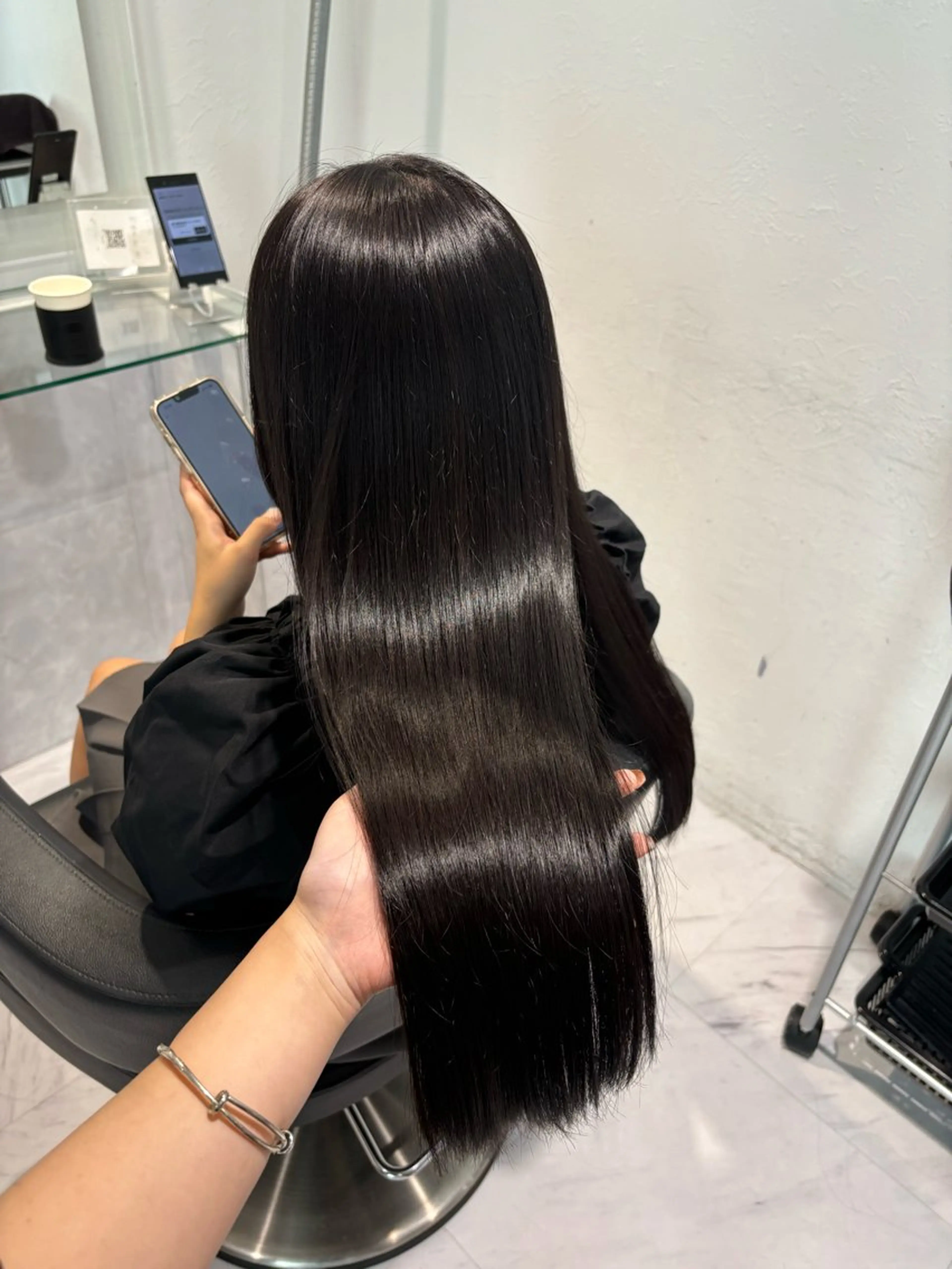 ロング カラー 表参道♡暗髪♡ 艶カラー♡アユミのヘアスタイル