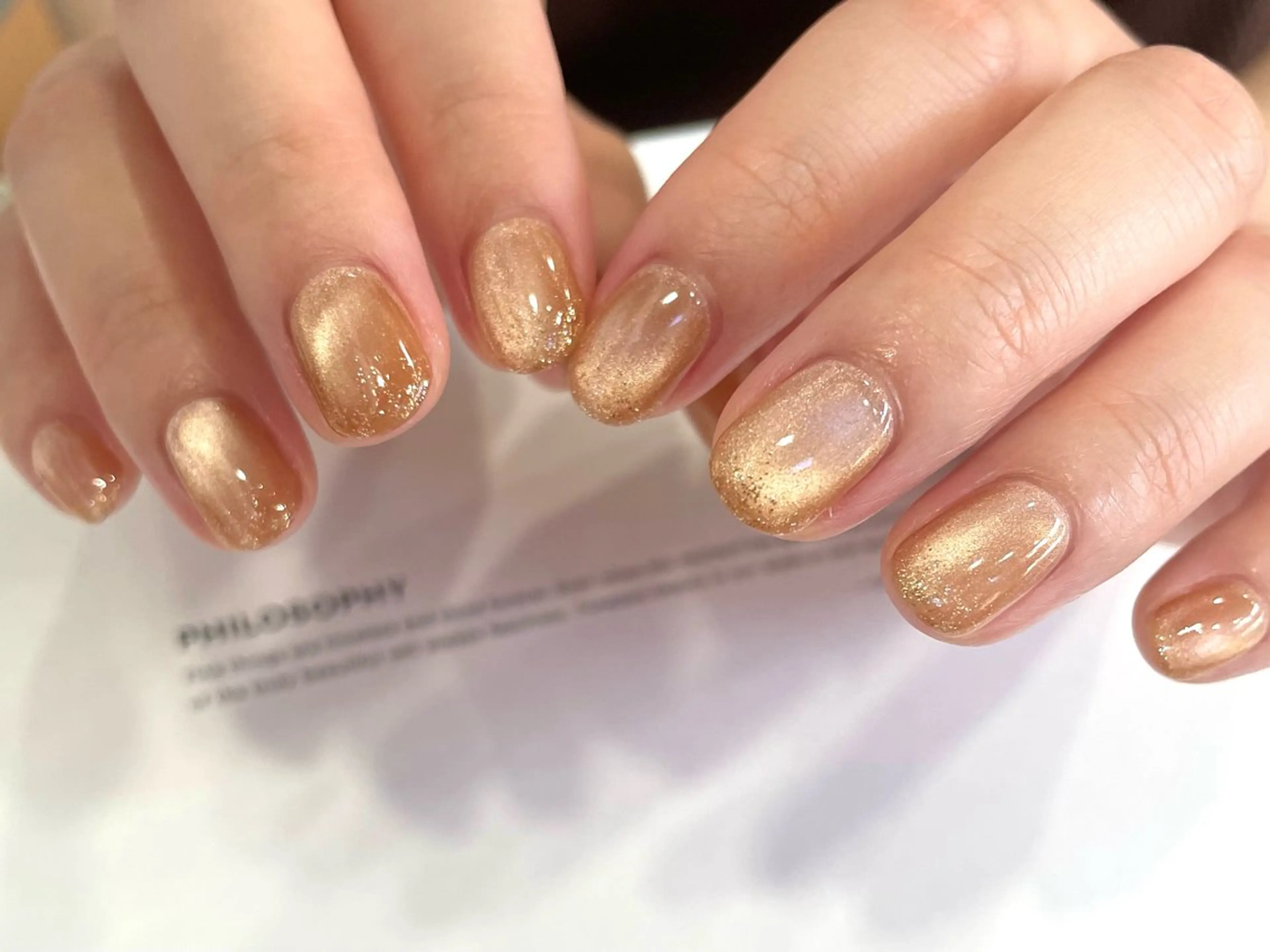 ネイル ラメ(グリッター) ハンドネイル nailsalon amity🌿池田のネイルデザイン