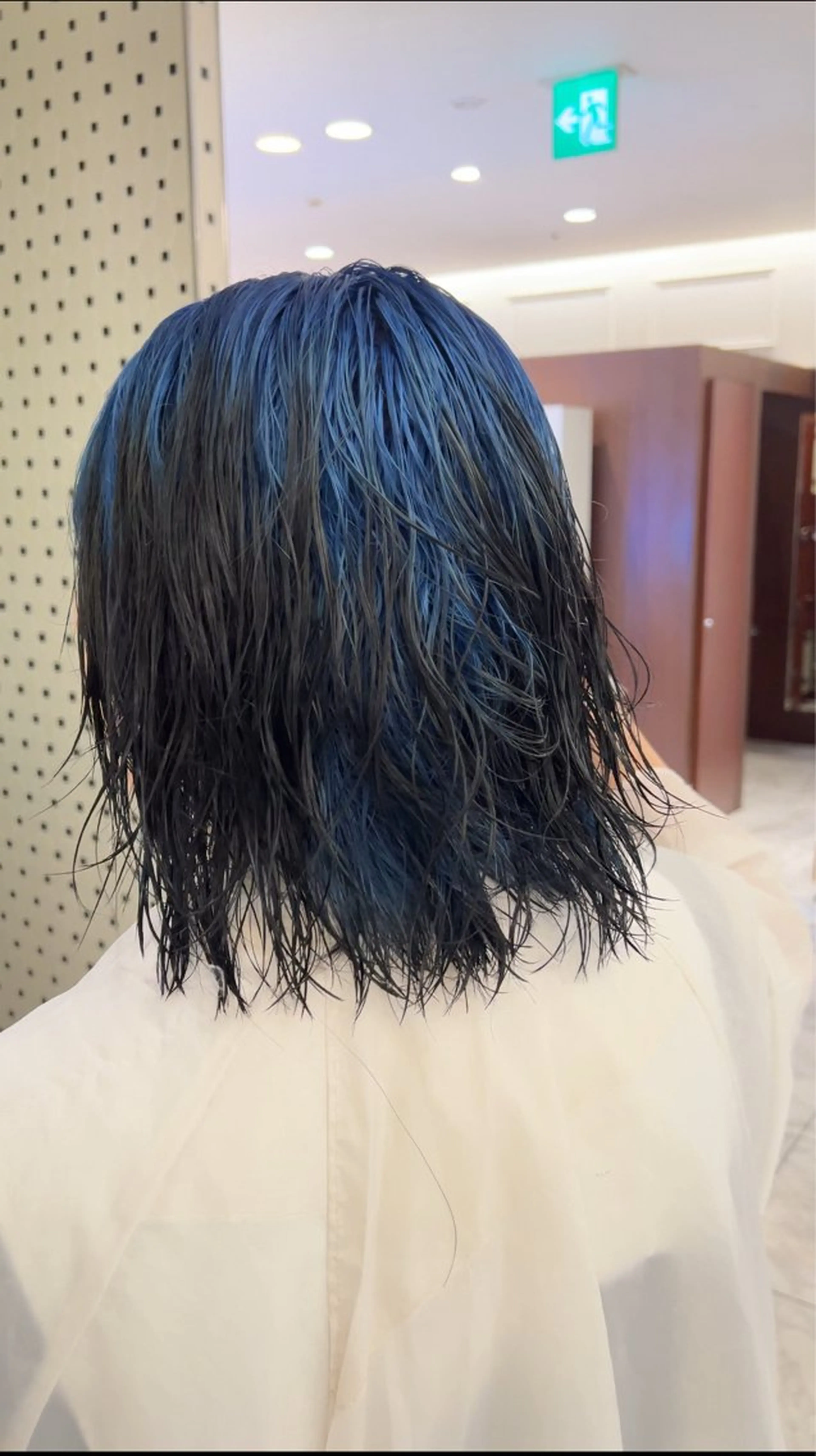 ミディアム カラー 黒髪 ブルーカラー ハイトーン特化🫧 Yuseiのヘアスタイル