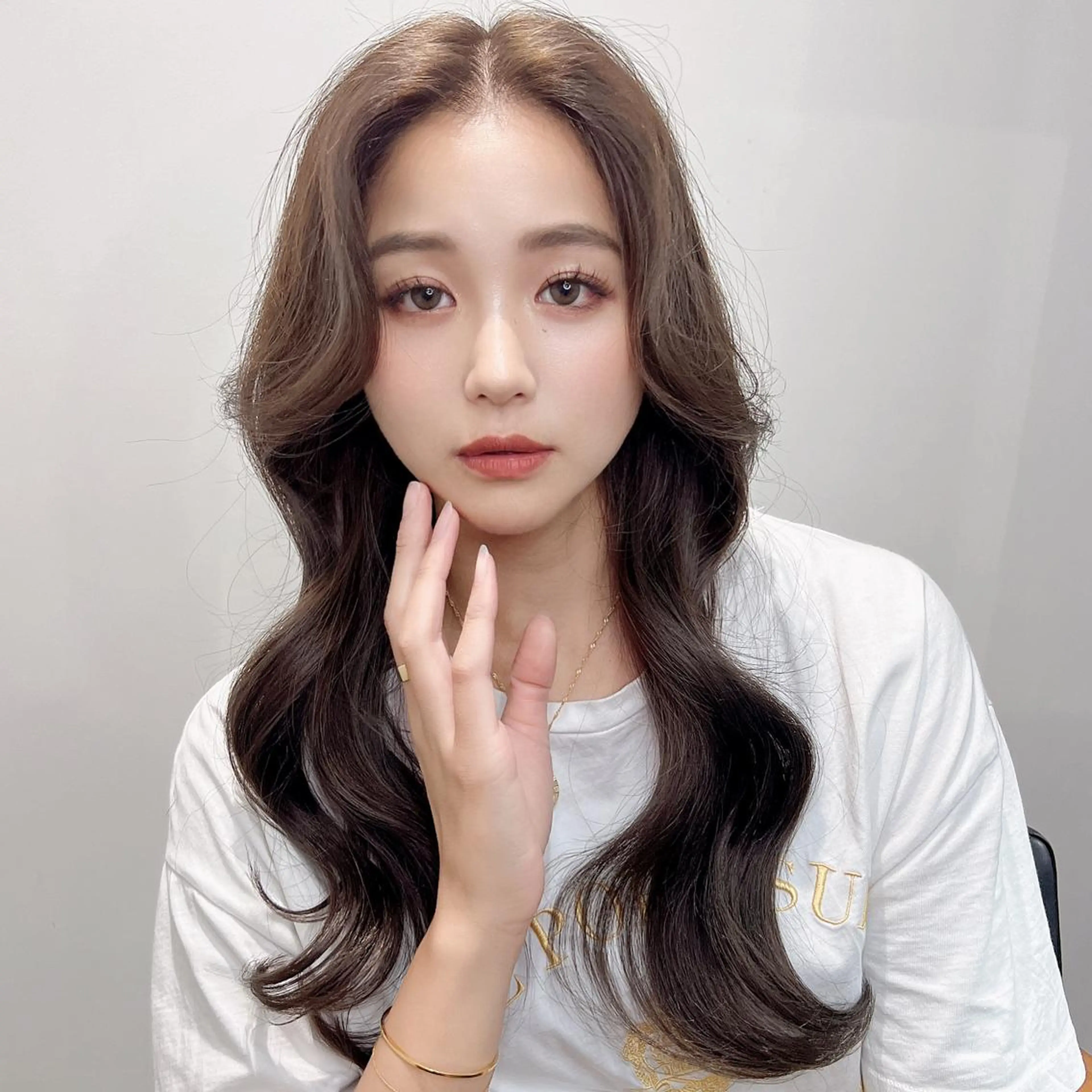 ロング カラー カット ヘアカラー トリートメント ヘッドスパ ヘアセット 韓国レイヤー/ 顔周り💕田中将吾のヘアスタイル