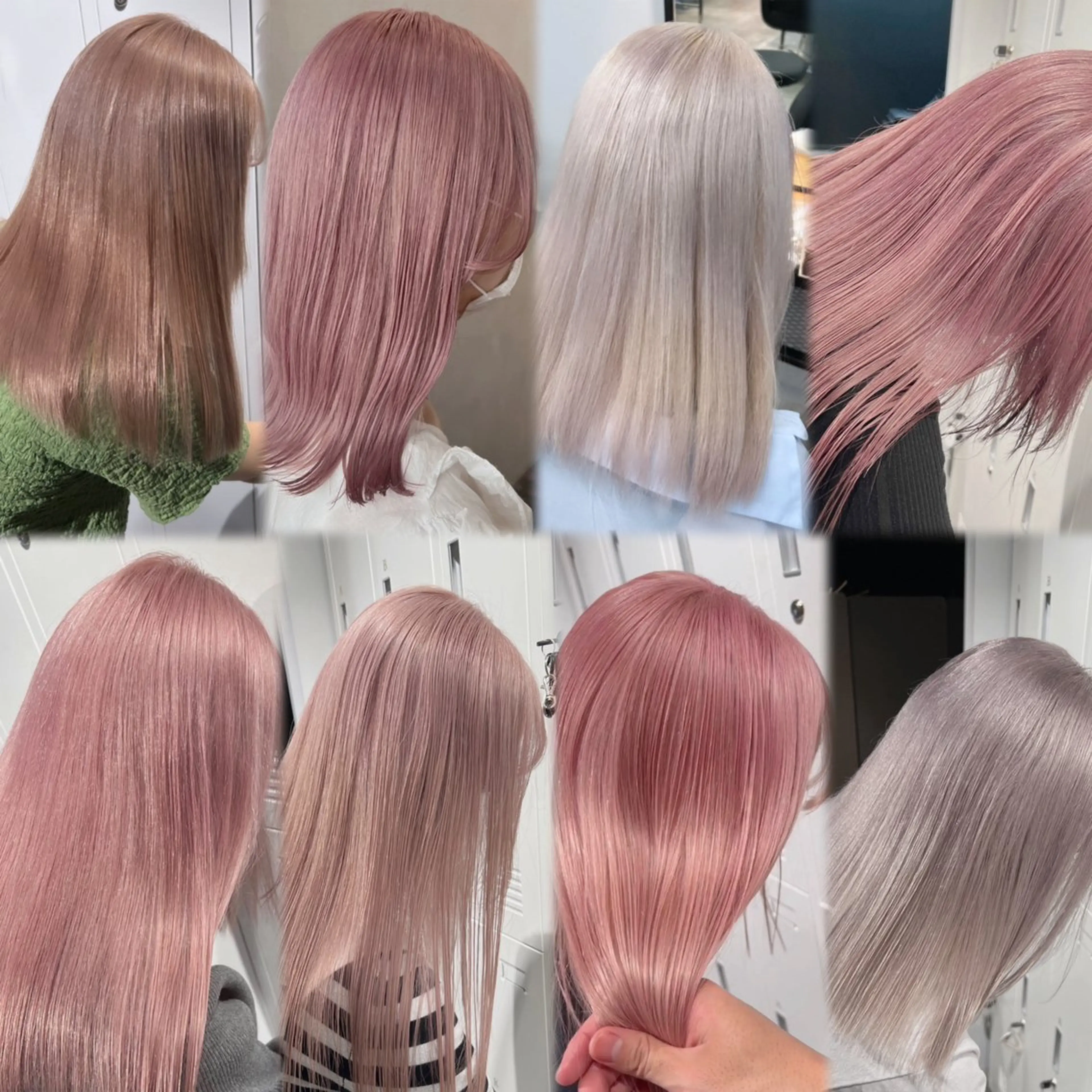 ミディアム ハイトーン髪質改善 🫧大阪/kanonのヘアスタイル