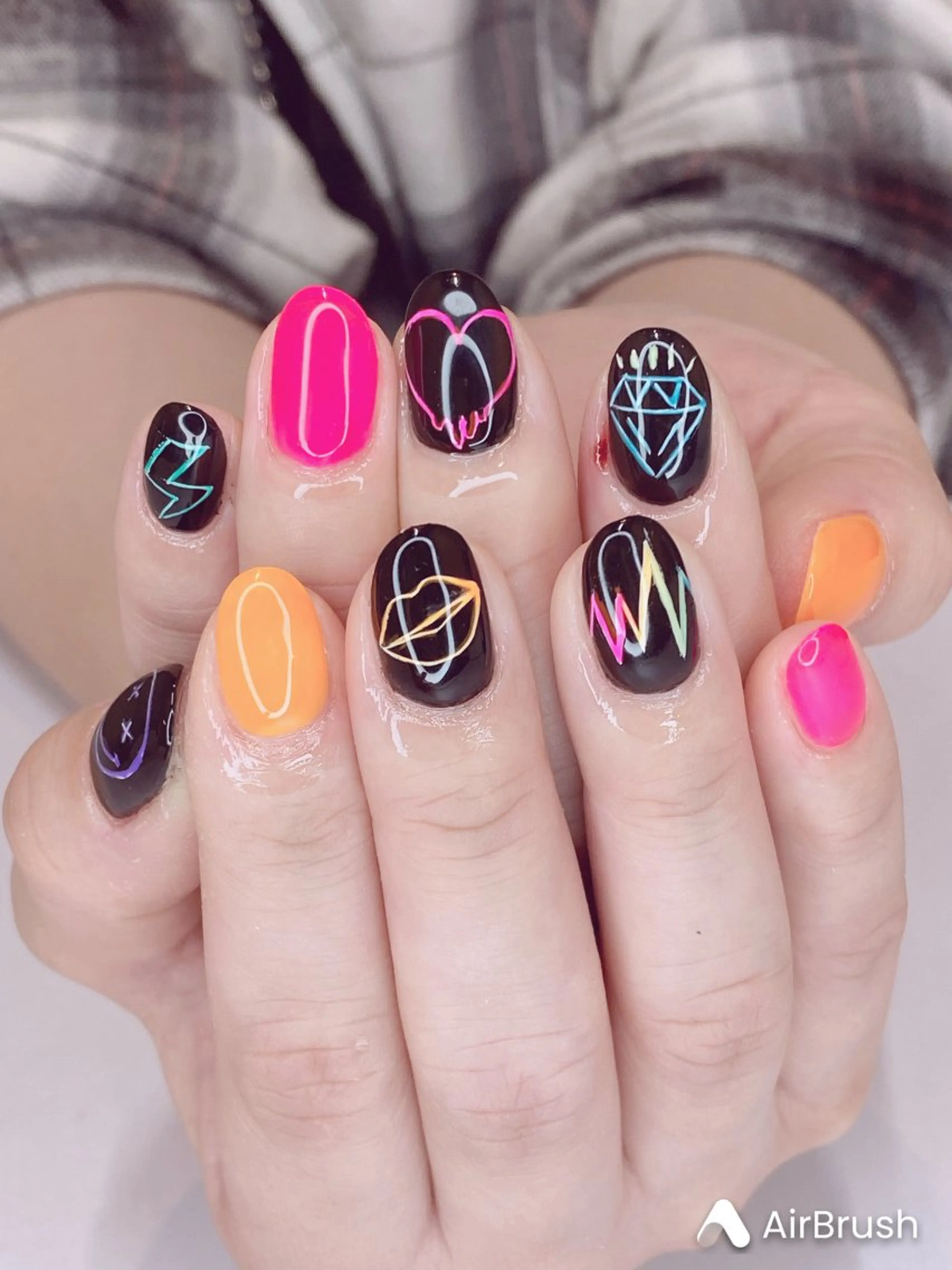 ネイル アニマル柄 アートネイル オーロラネイル 桜ネイル クリアネイル Nail Salon ertiのネイルデザイン