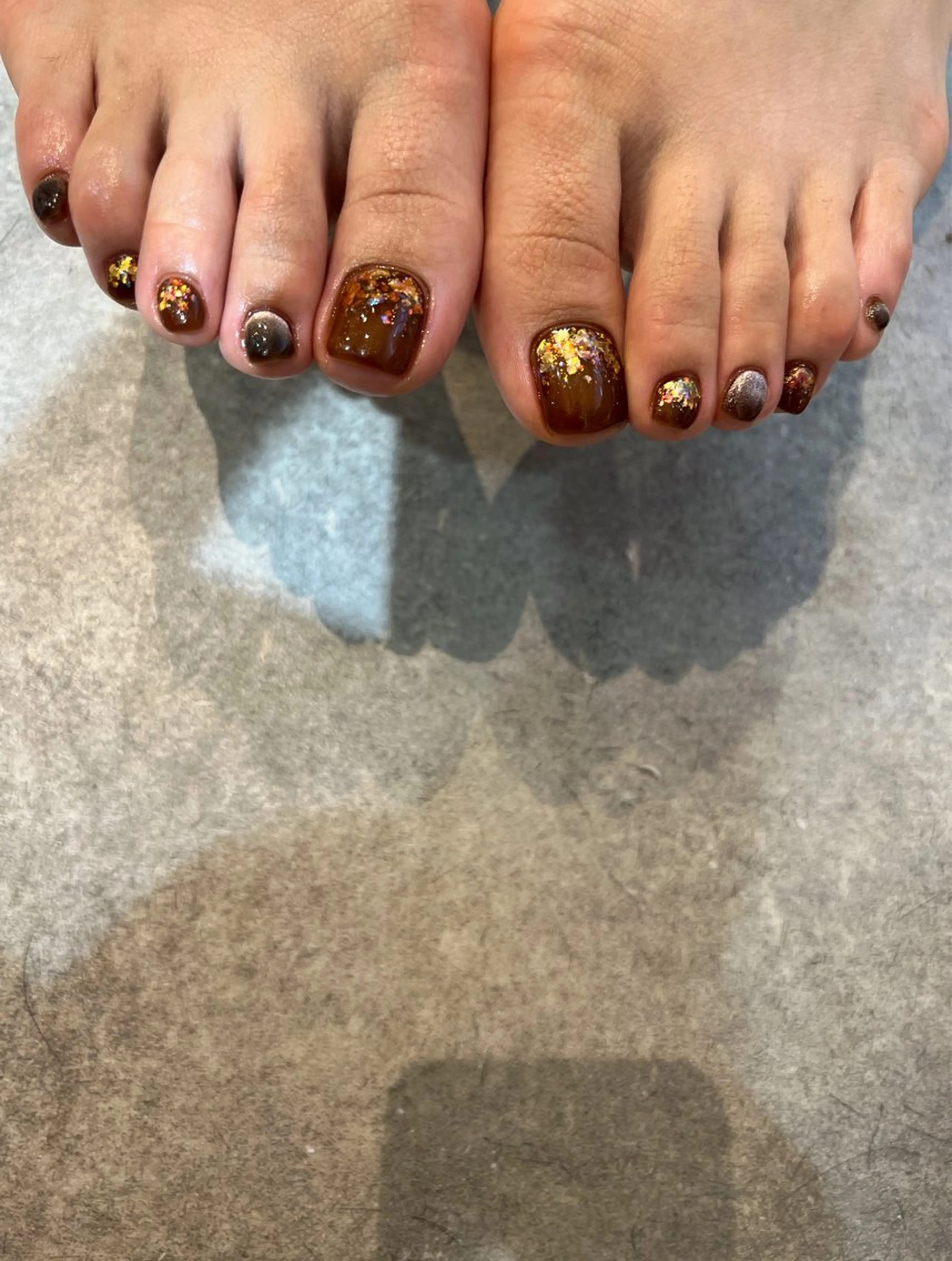 メンズ ネイル フットネイル フットネイル ヘアメイクネイリスト 💄💅hidemiのヘアスタイル