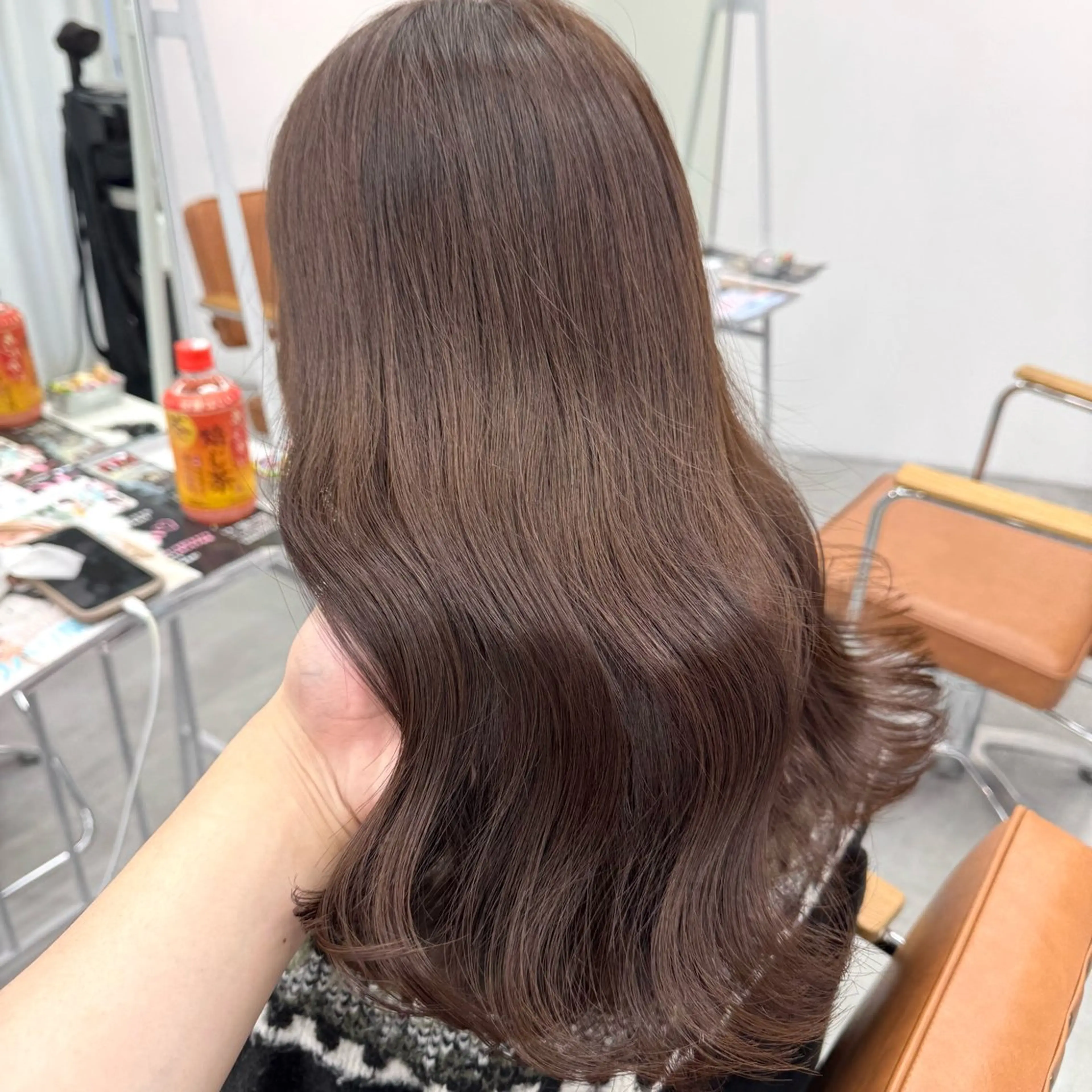 セミロング カラー ヘアアレンジ ヘアカラー ブリーチなしカラー /新百合ヶ丘/安形翔のヘアスタイル