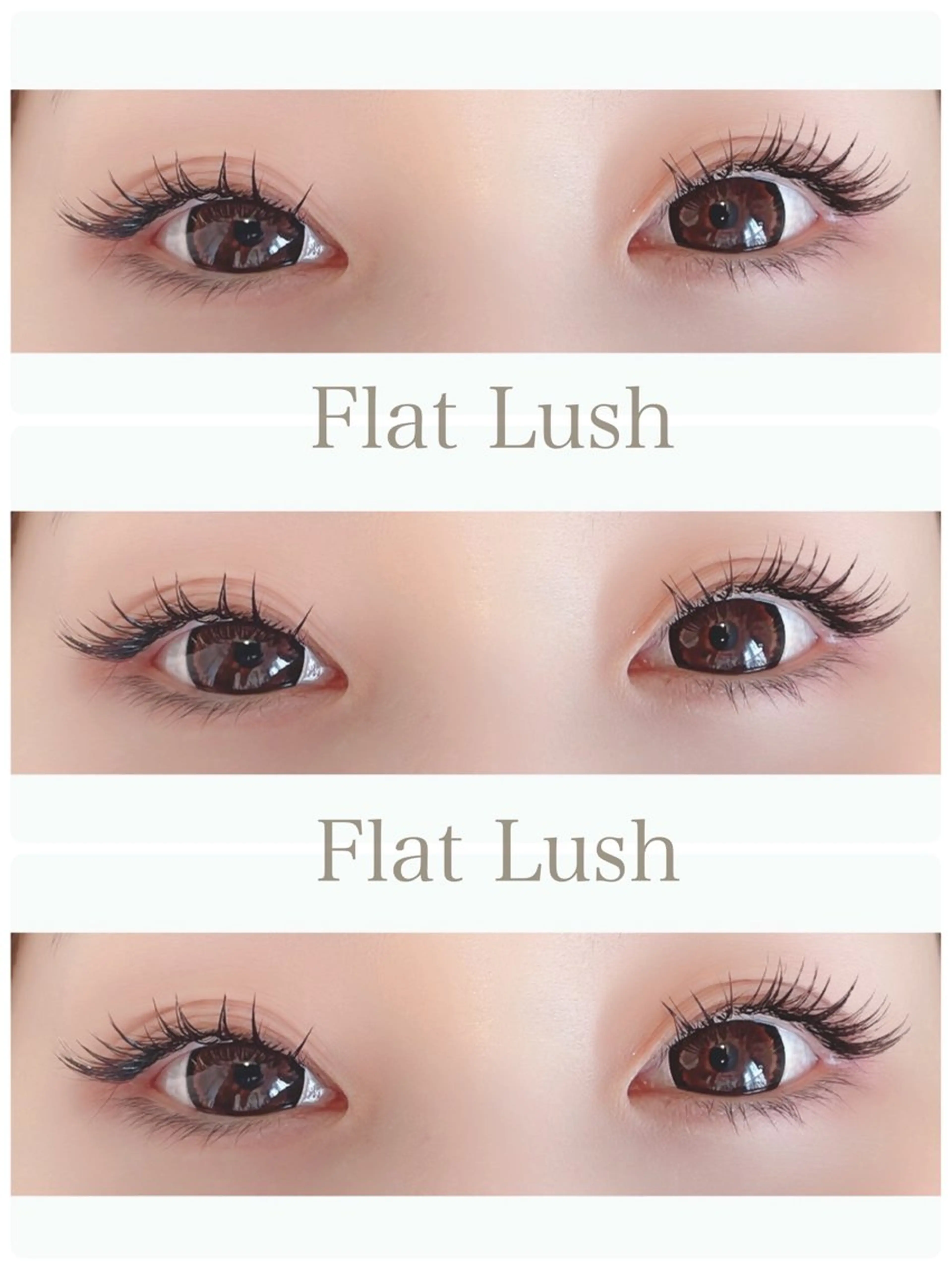 マツエク・マツパ フラットラッシュ 山﨑 優衣のマツエク・マツパデザイン