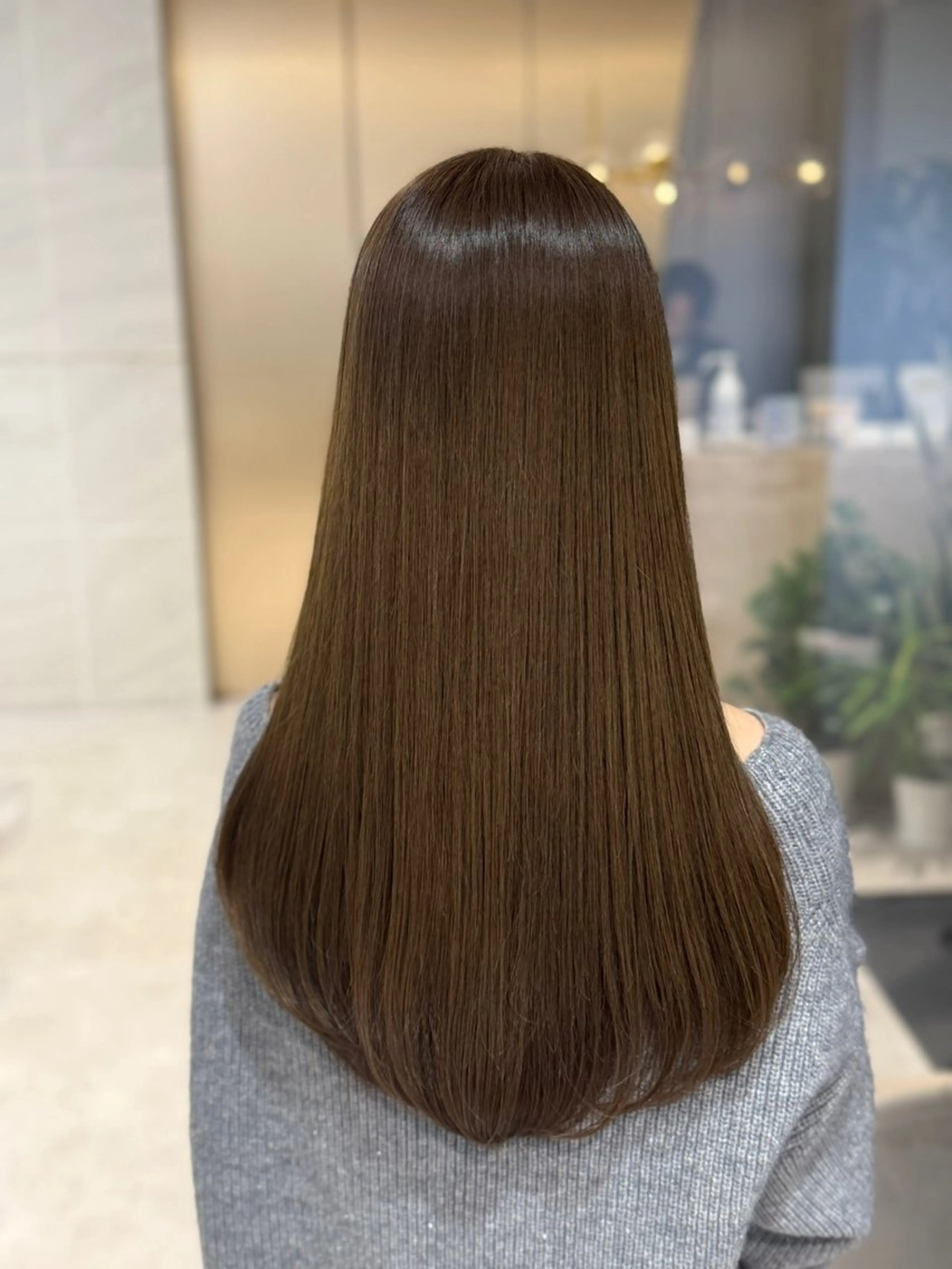 ロング カラー カット無料｜レイヤー カット｜韓国モテへアのヘアスタイル