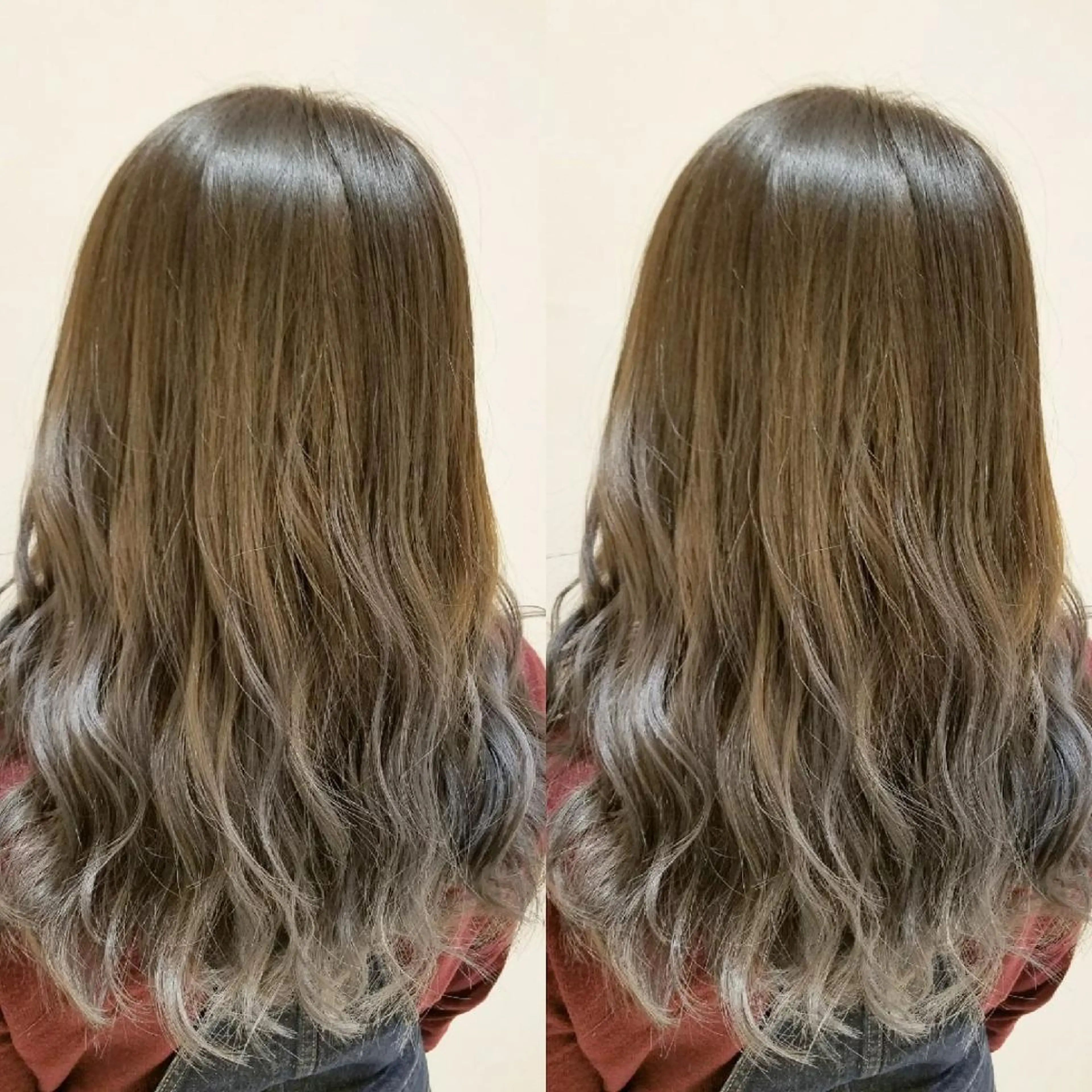 カラー ロング グレージュ ブリーチ・ハイトーン 特化🎉内山のヘアスタイル