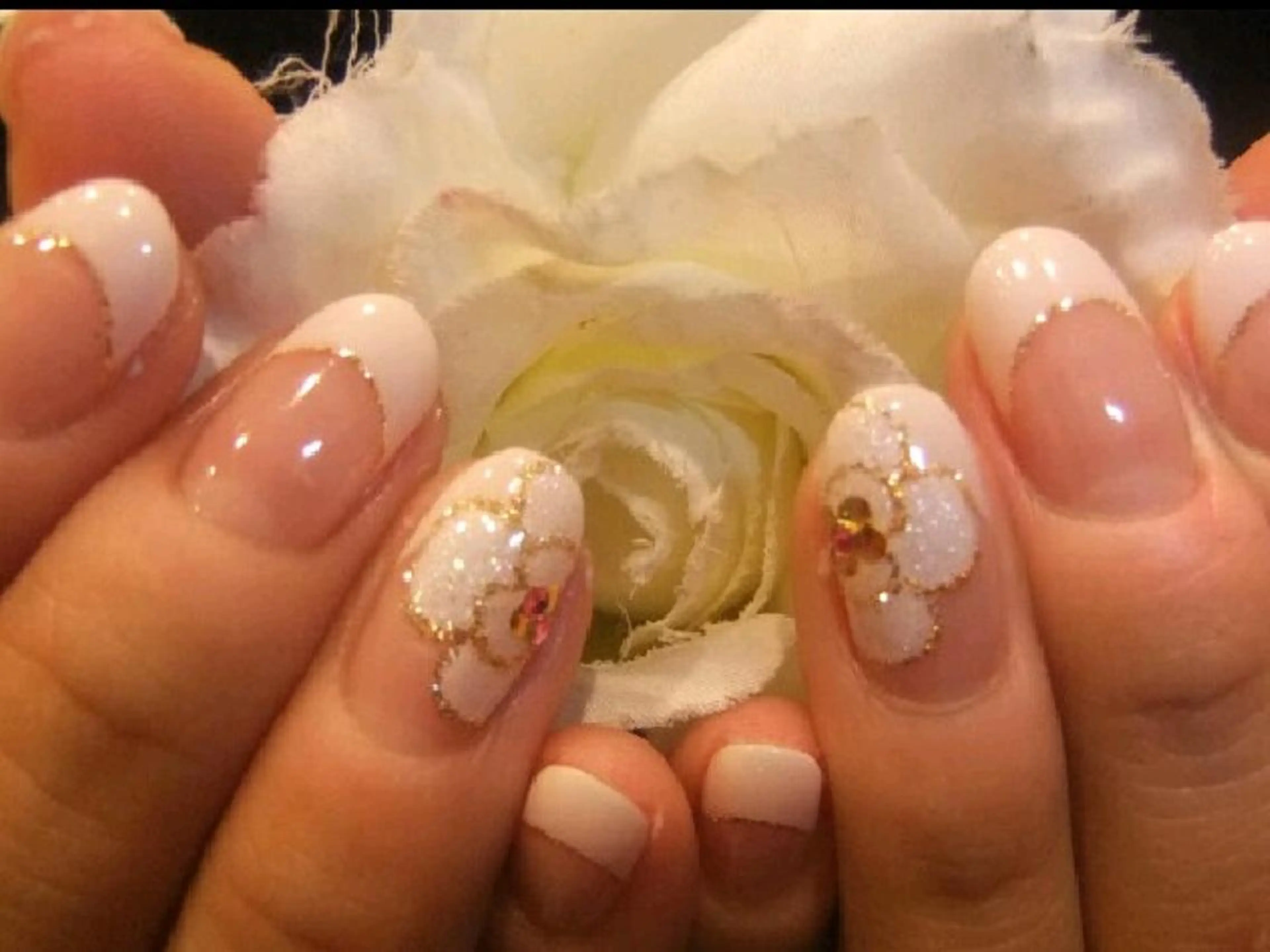 ネイル フラワーネイル フレンチネイル NARUMI HYODOのネイルデザイン