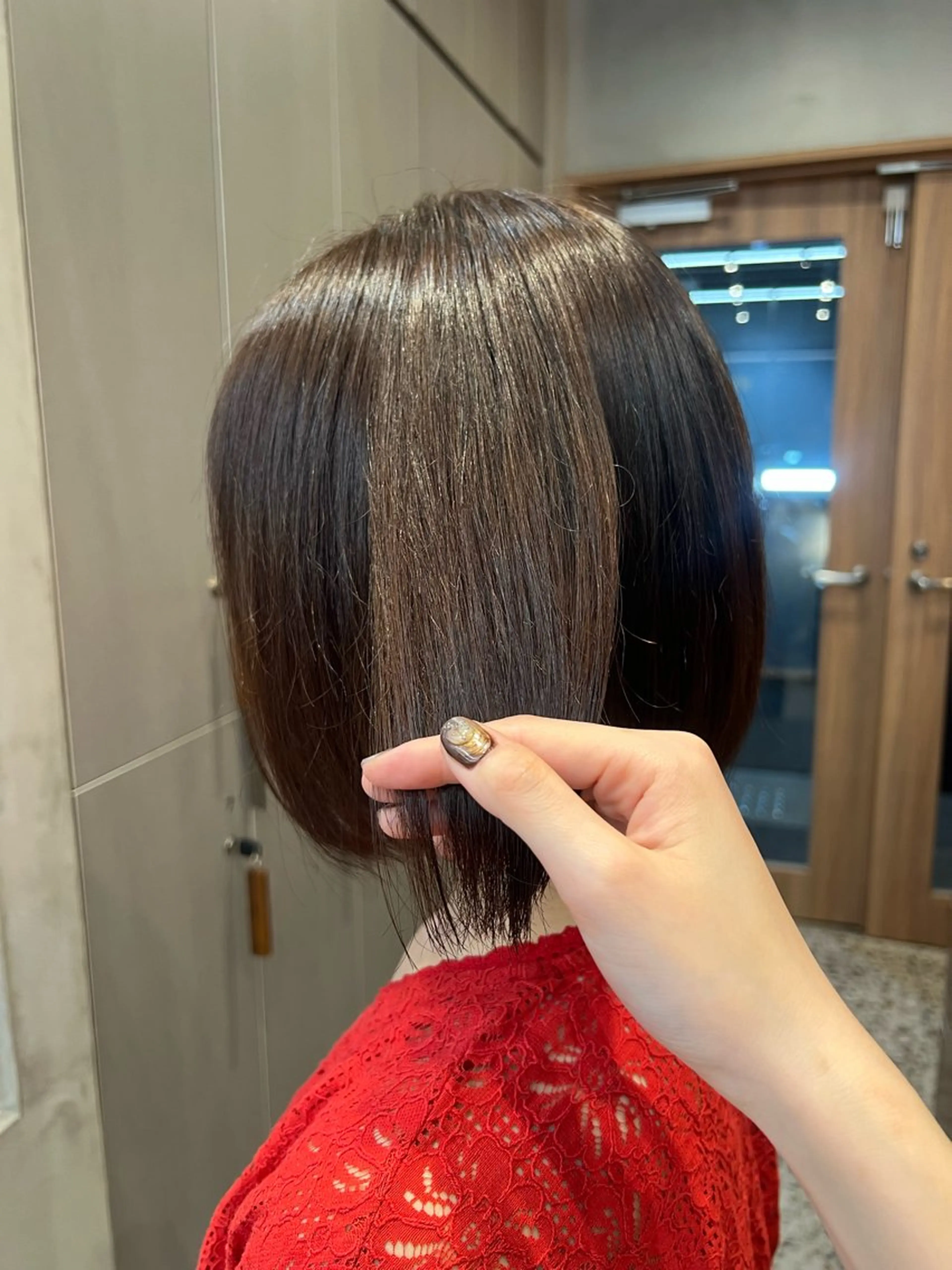 ショート カラー ヘアカラー しずく🤍🧸 / fifthパーマのヘアスタイル