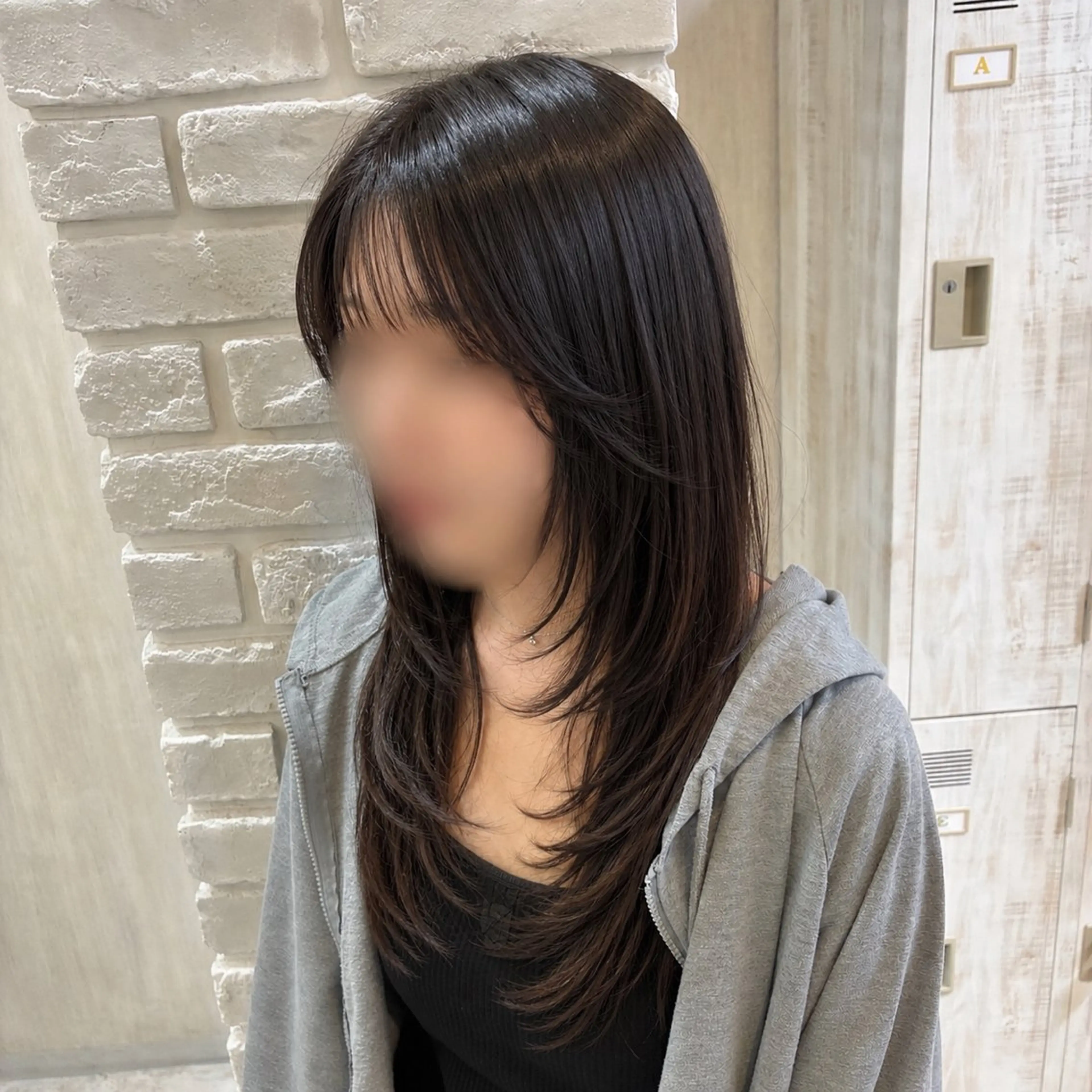 ロング くびれヘア 韓国風ヘア レイヤーカット 小顔カット カット ヘアカラー トリートメント 店長✨レイヤー✖️ 髪質改善✖️韓国ヘアのヘアスタイル