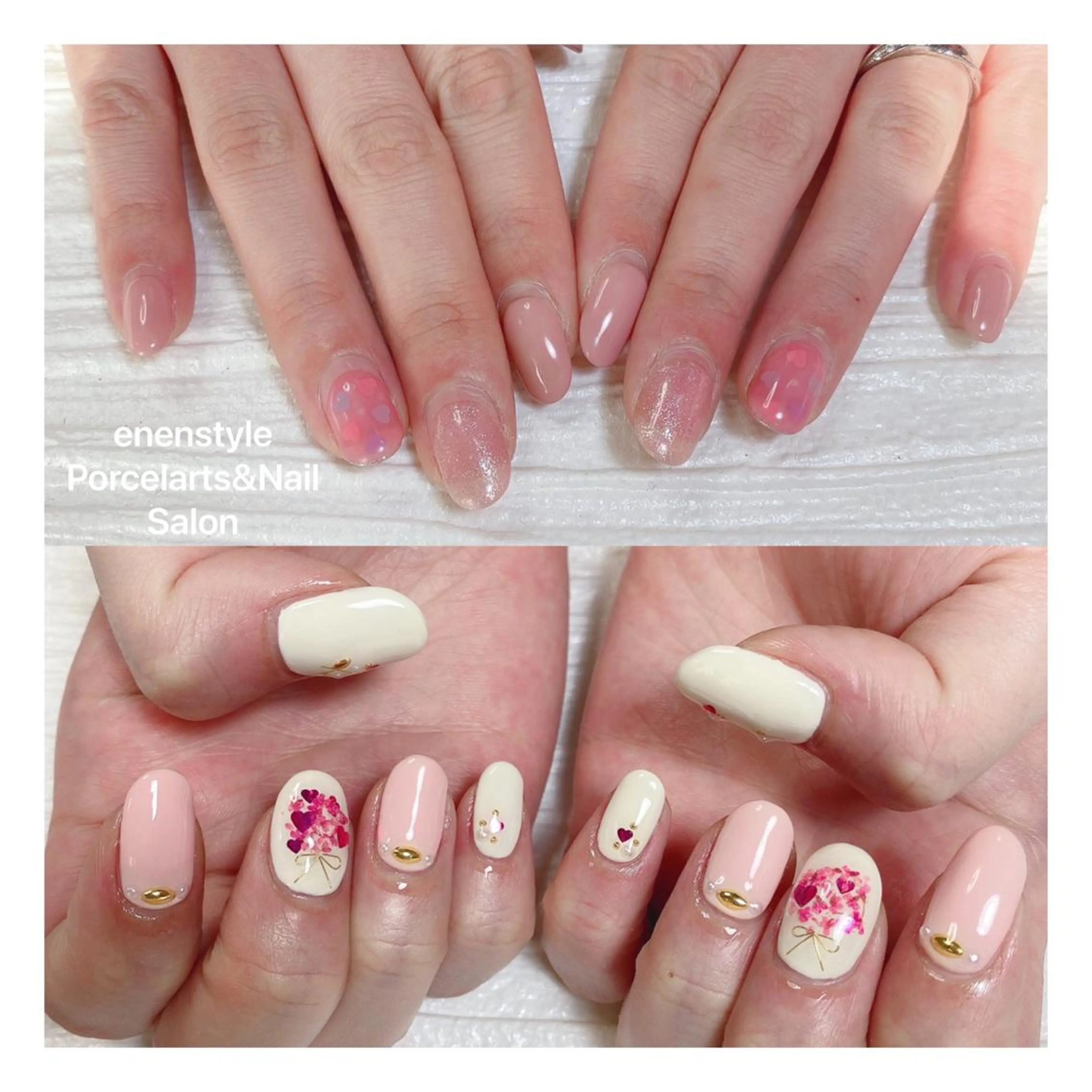 ミディアム ネイル ハンドネイル 👑enen style👑のネイルデザイン