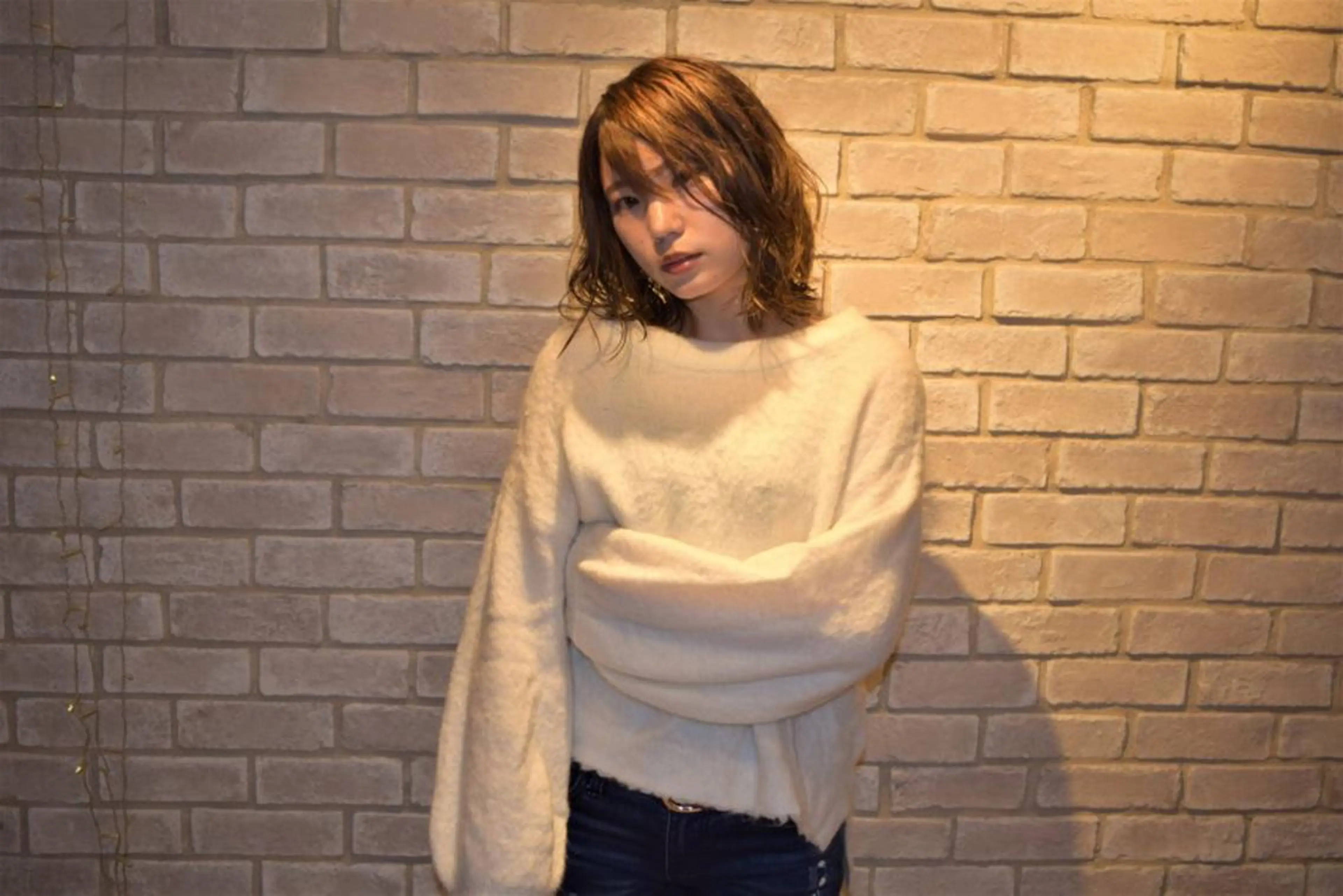 ミディアム カラー パーマ ミディアムパーマ ボブ REASON所属・幸山 雄樹のヘアスタイル