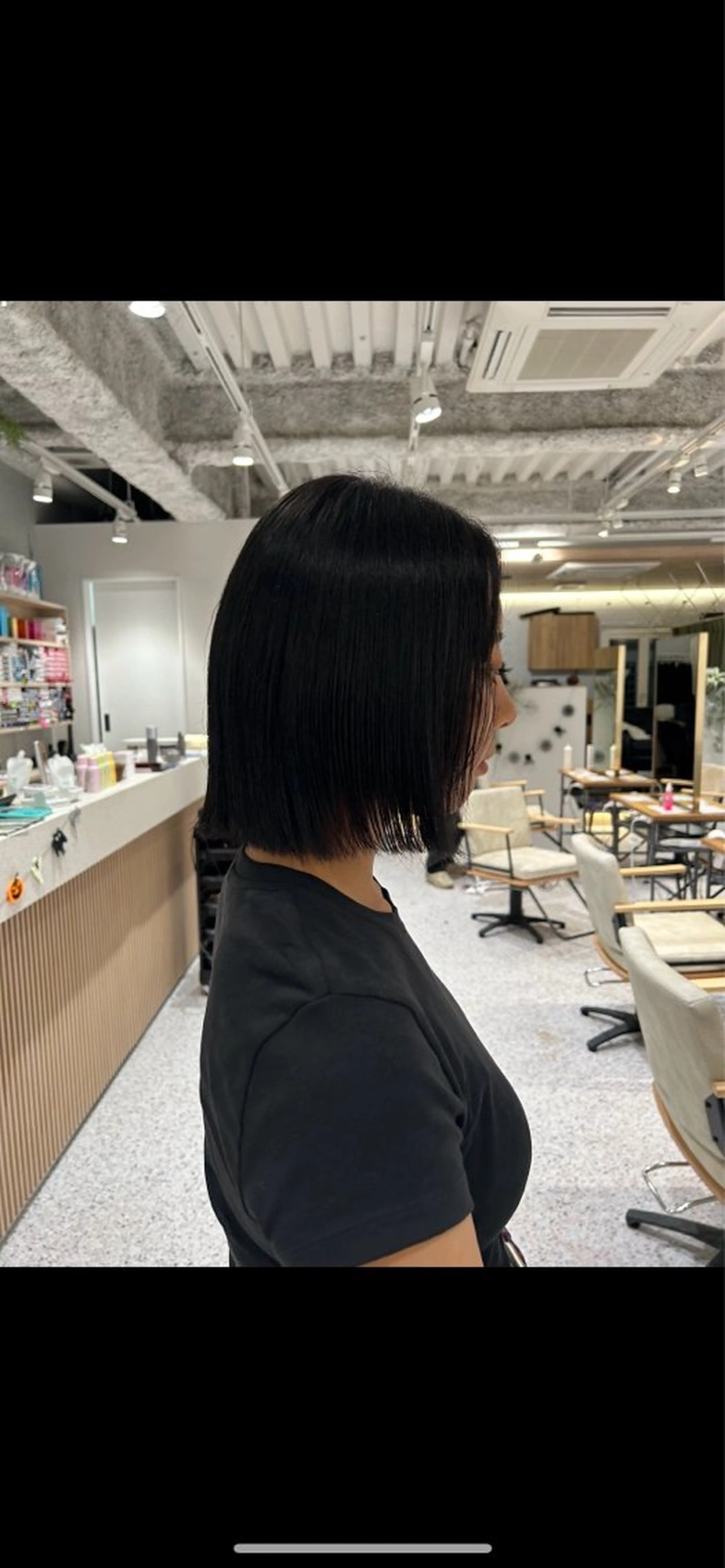 ミディアム 縮毛矯正 hair&eye🎀 /momoKaのヘアスタイル