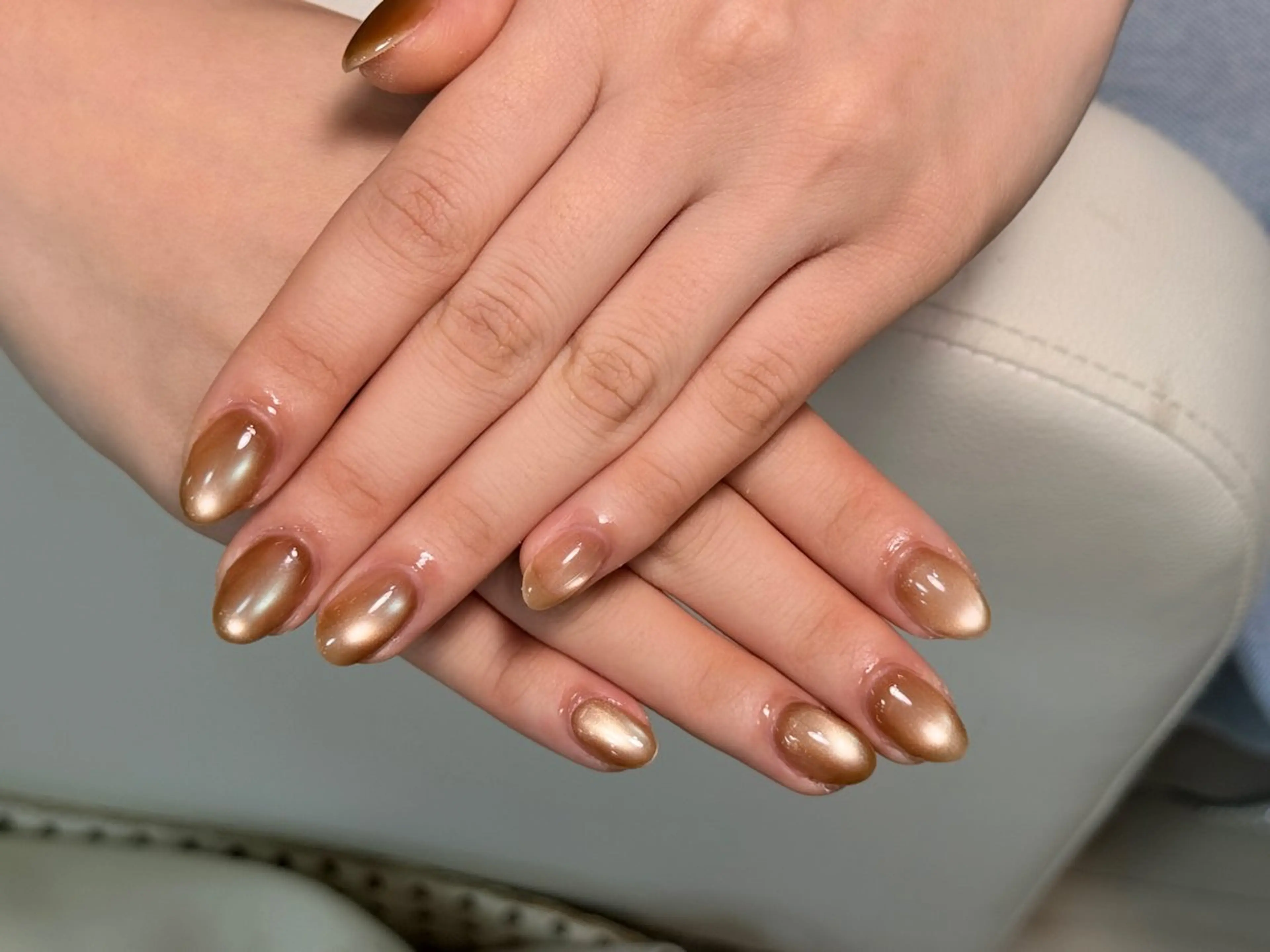 ネイル アートネイル オーロラネイル チークネイル フレンチネイル ガラスフレンチ 🎀🎀YooLi Nail Salonのネイルデザイン