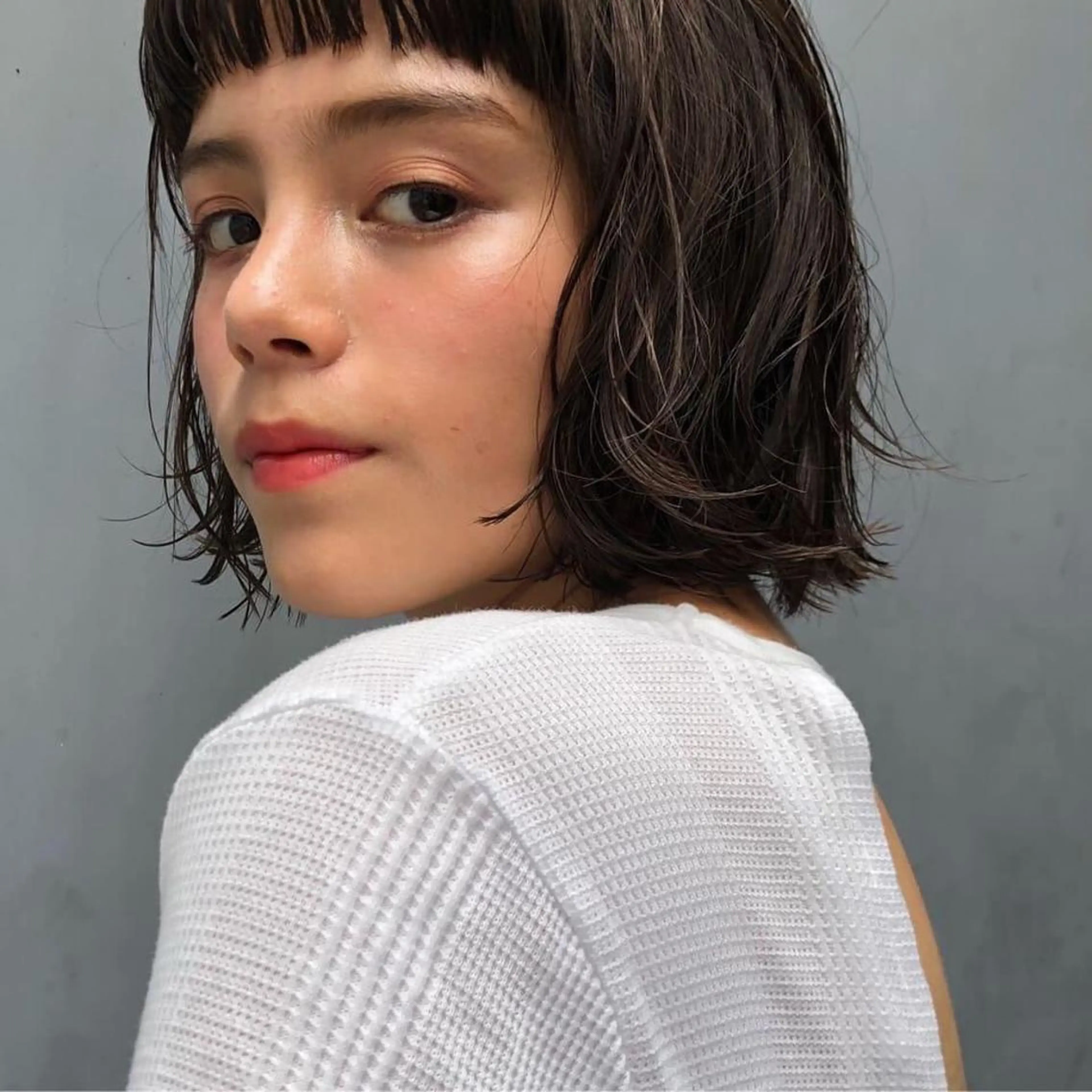 ショート カット トリートメント ボブ♡柔らかいカラー 實松栞理のヘアスタイル