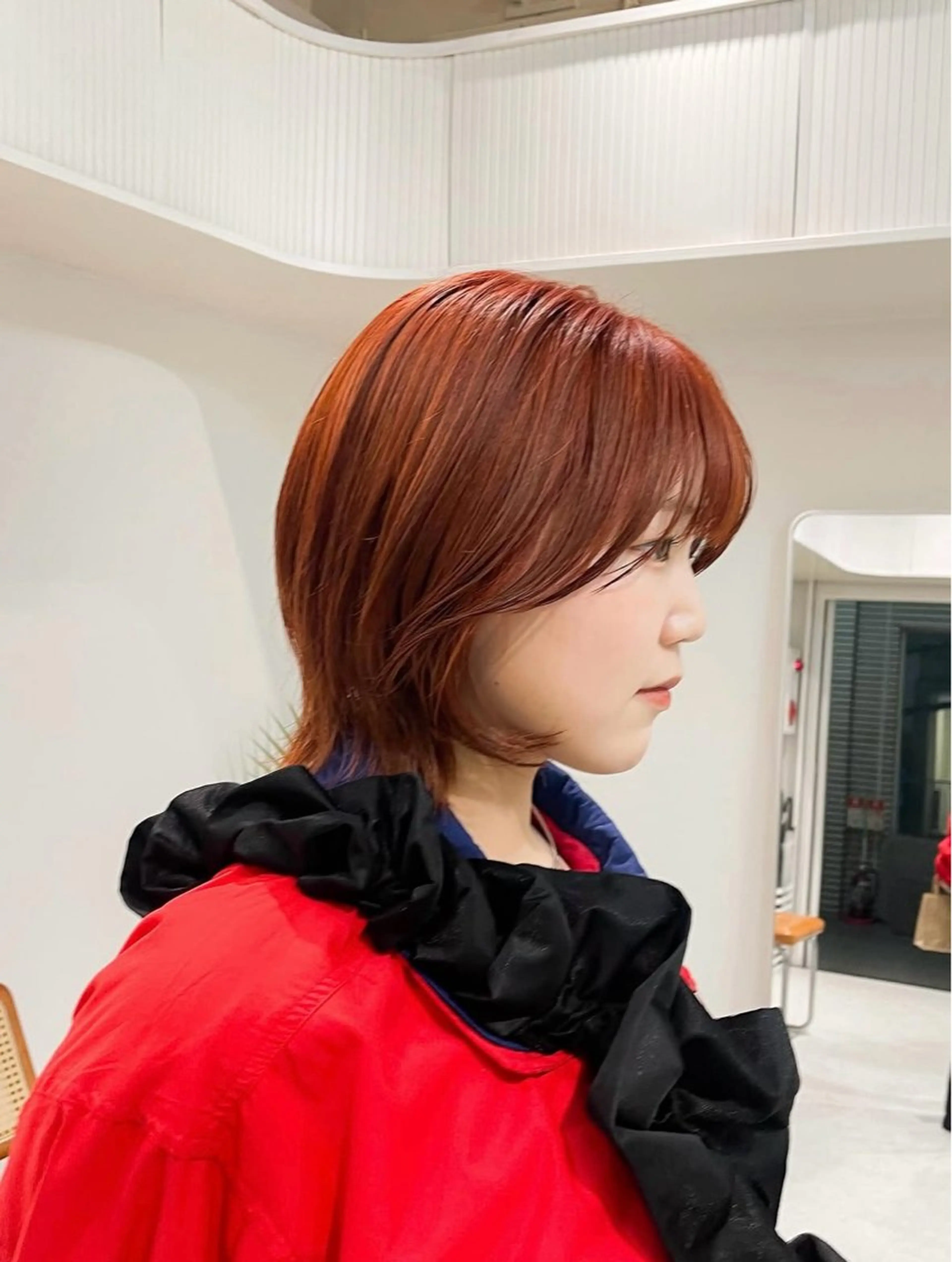 ショート カラー ヘアアレンジ ブリーチ ダブルカラー オレンジ 🫟ダブルカラー 小島千夏🫟のヘアスタイル