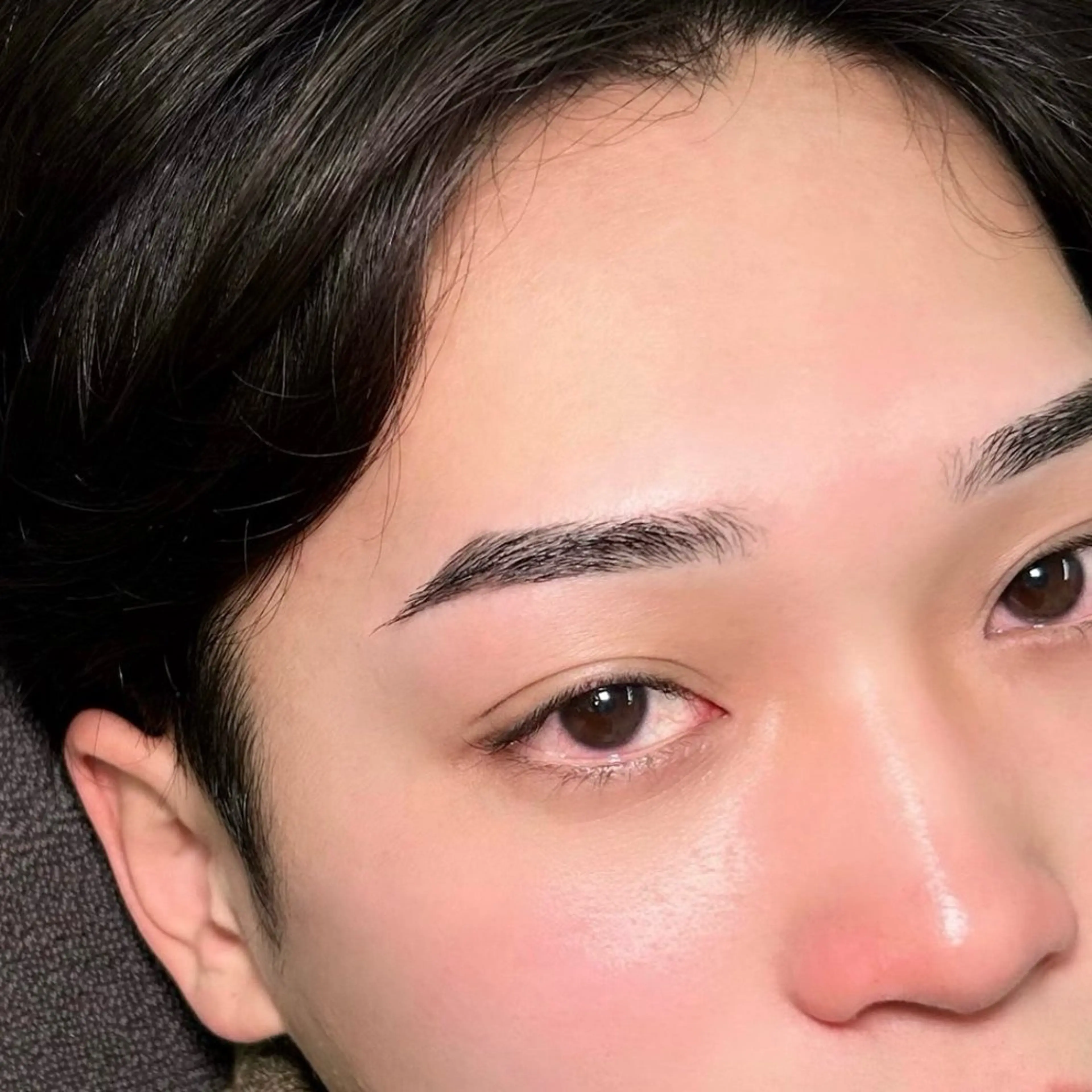 ※ Jr.スタイリストが担当※《練習モデル様メニュー》メンズ眉毛ワックス✨（毛抜き、カット込み）の写真