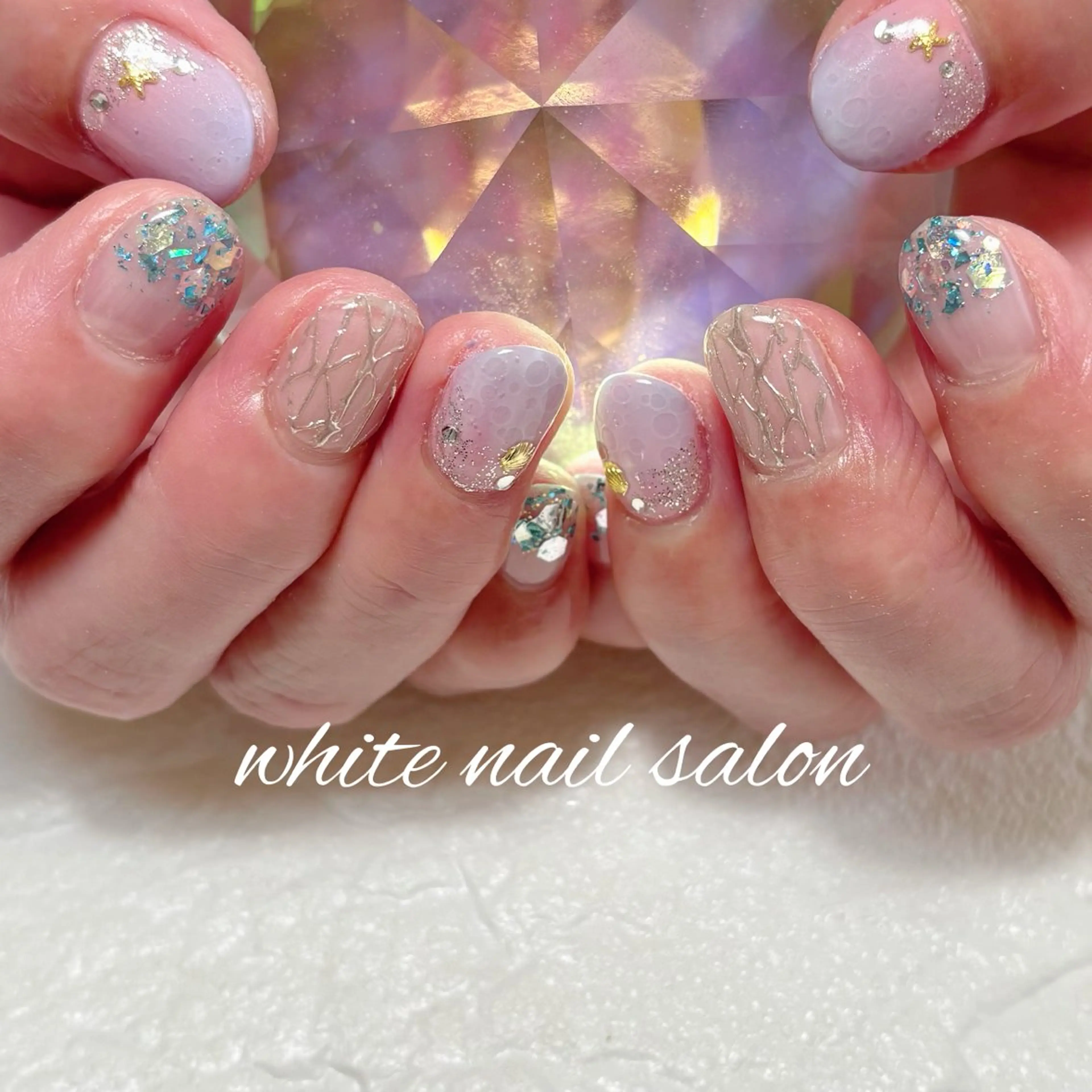 ネイル フットネイル ハンドネイル white nail salonのネイルデザイン