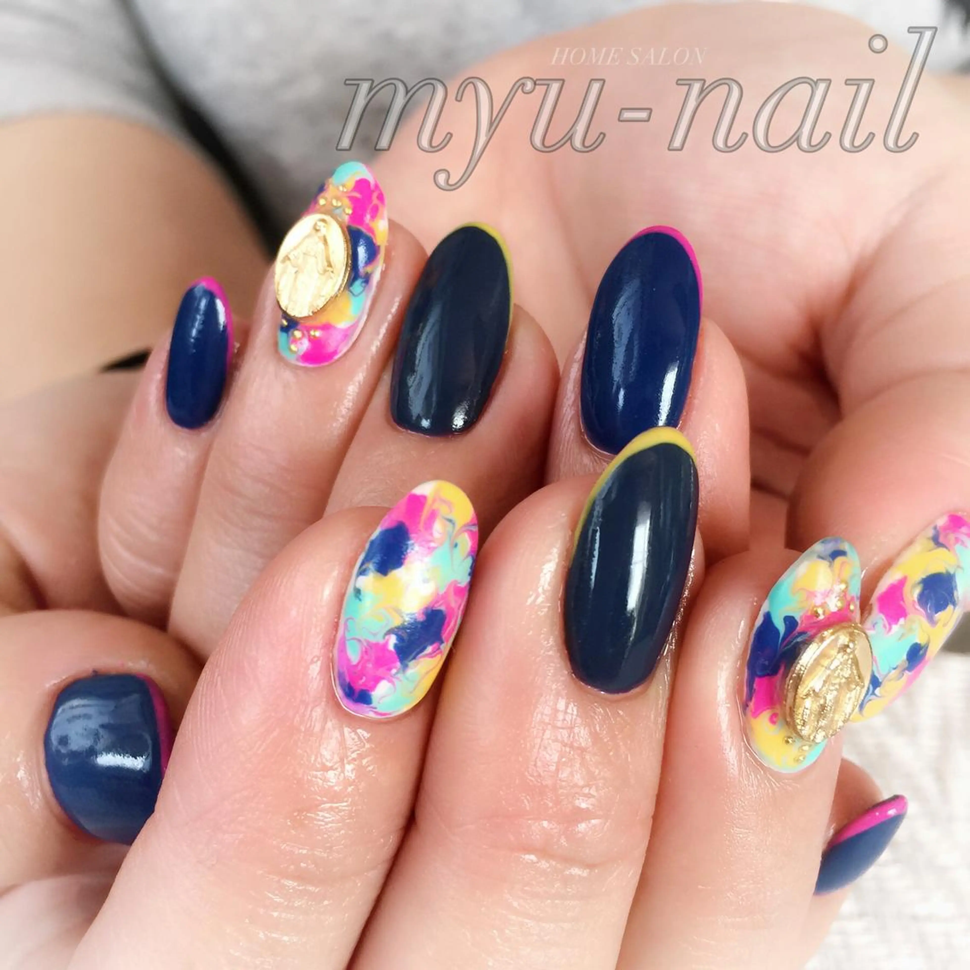 ネイル ハンドネイル ホームサロン myu-nailのネイルデザイン
