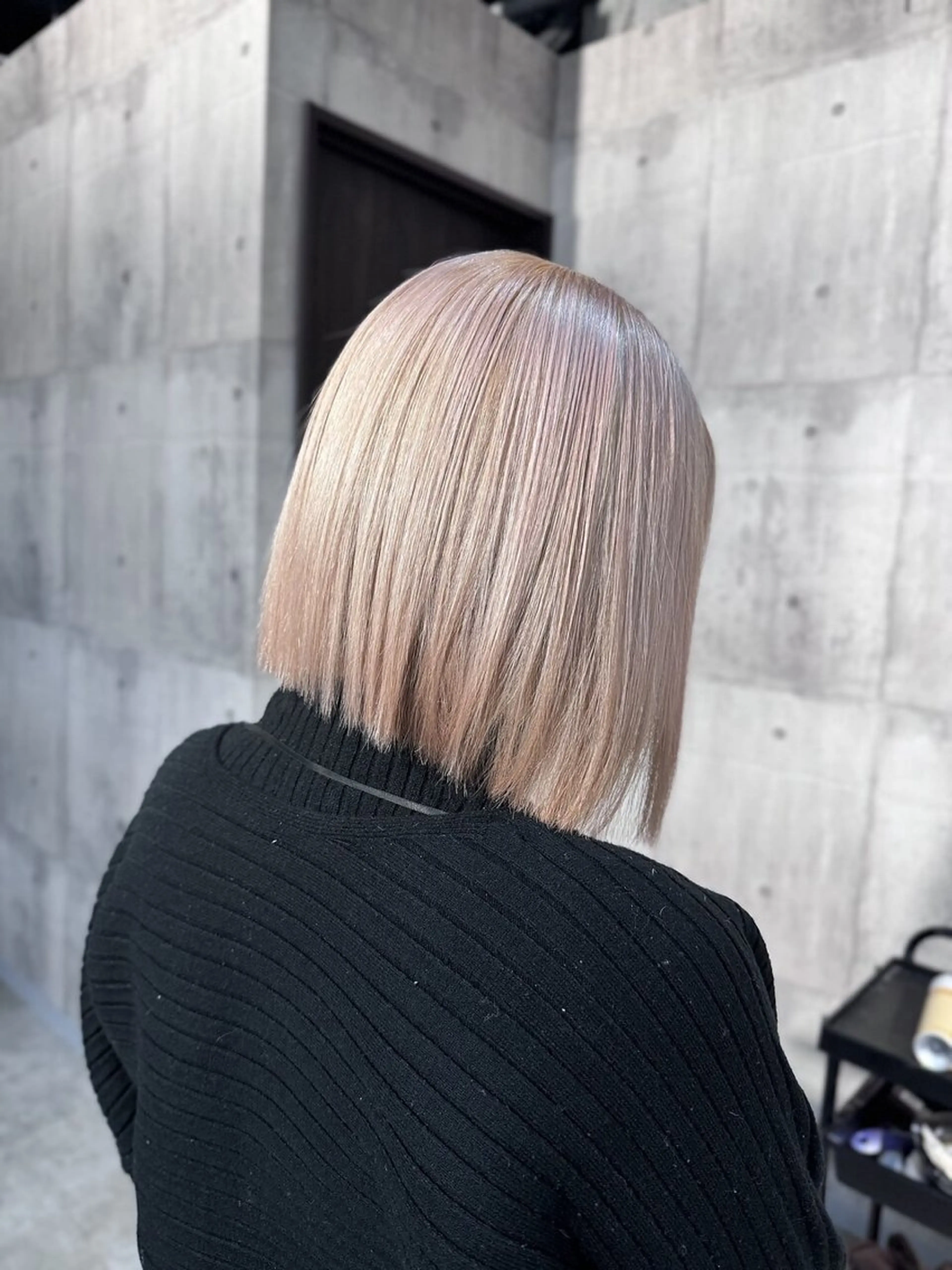 ショート ヘアカラー Maison髪質改善 レイヤー/三宮のヘアスタイル