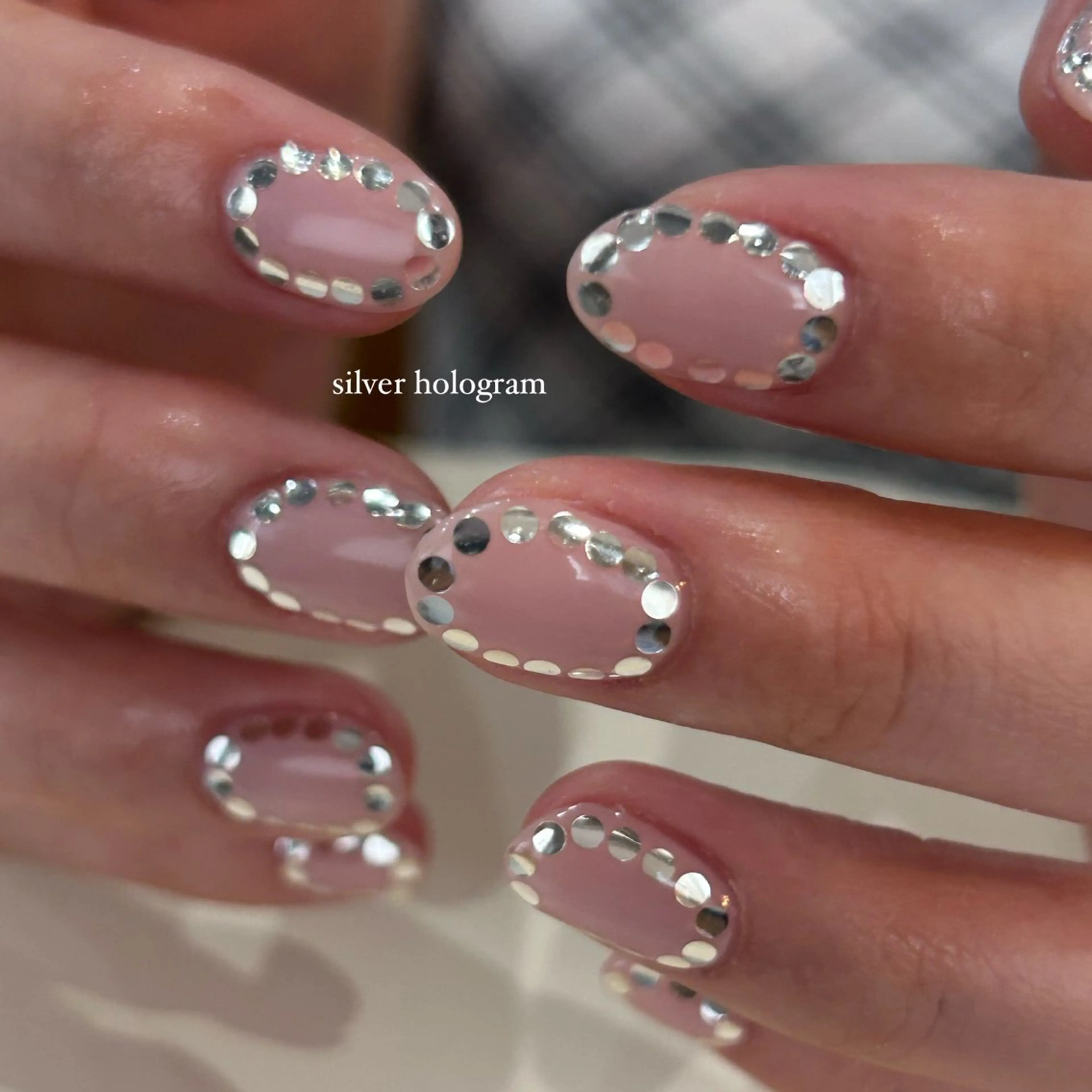 ネイル ホログラムネイル キラキラネイル scré as Ételのネイルデザイン