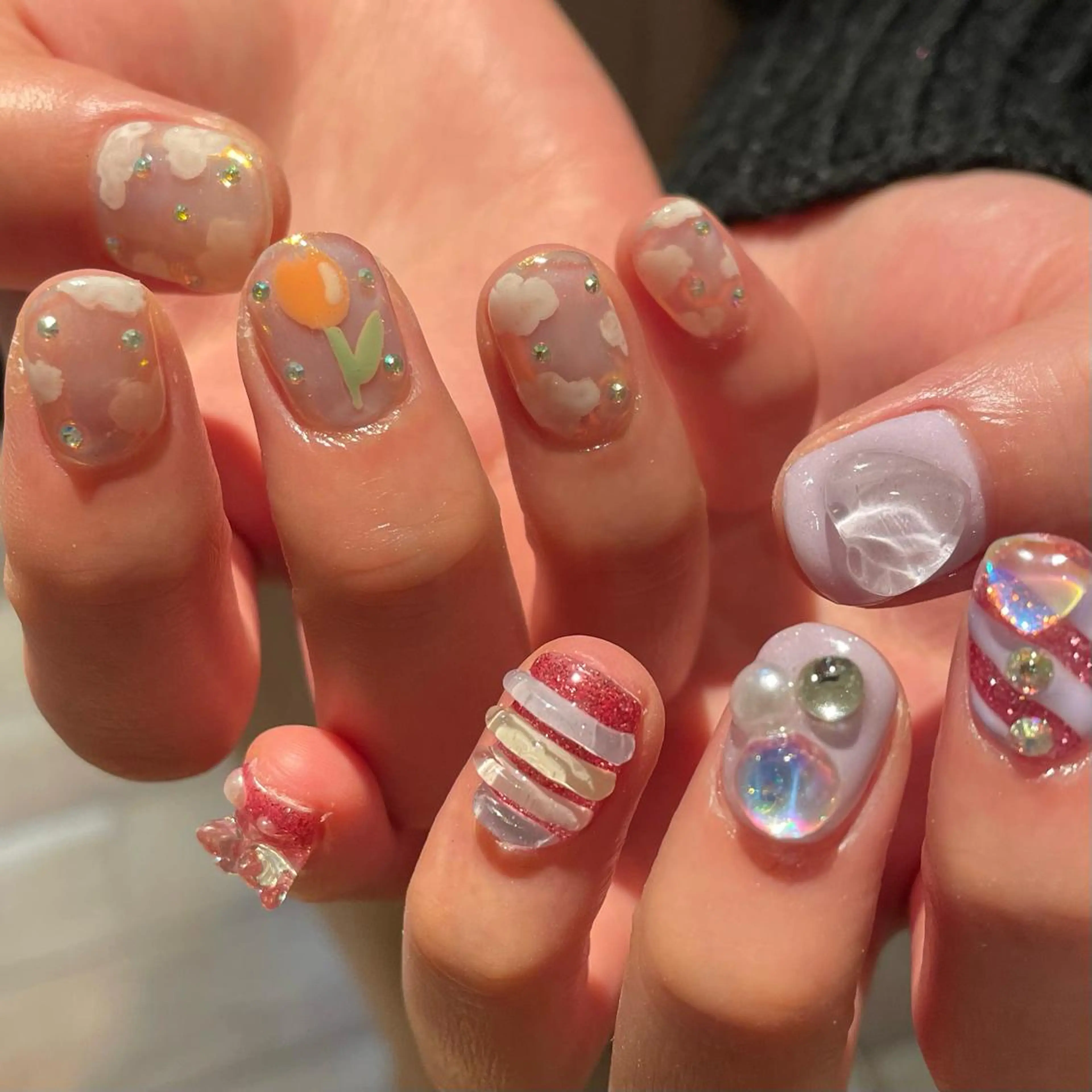 ネイル ハンドネイル 新井 ひなののネイルデザイン