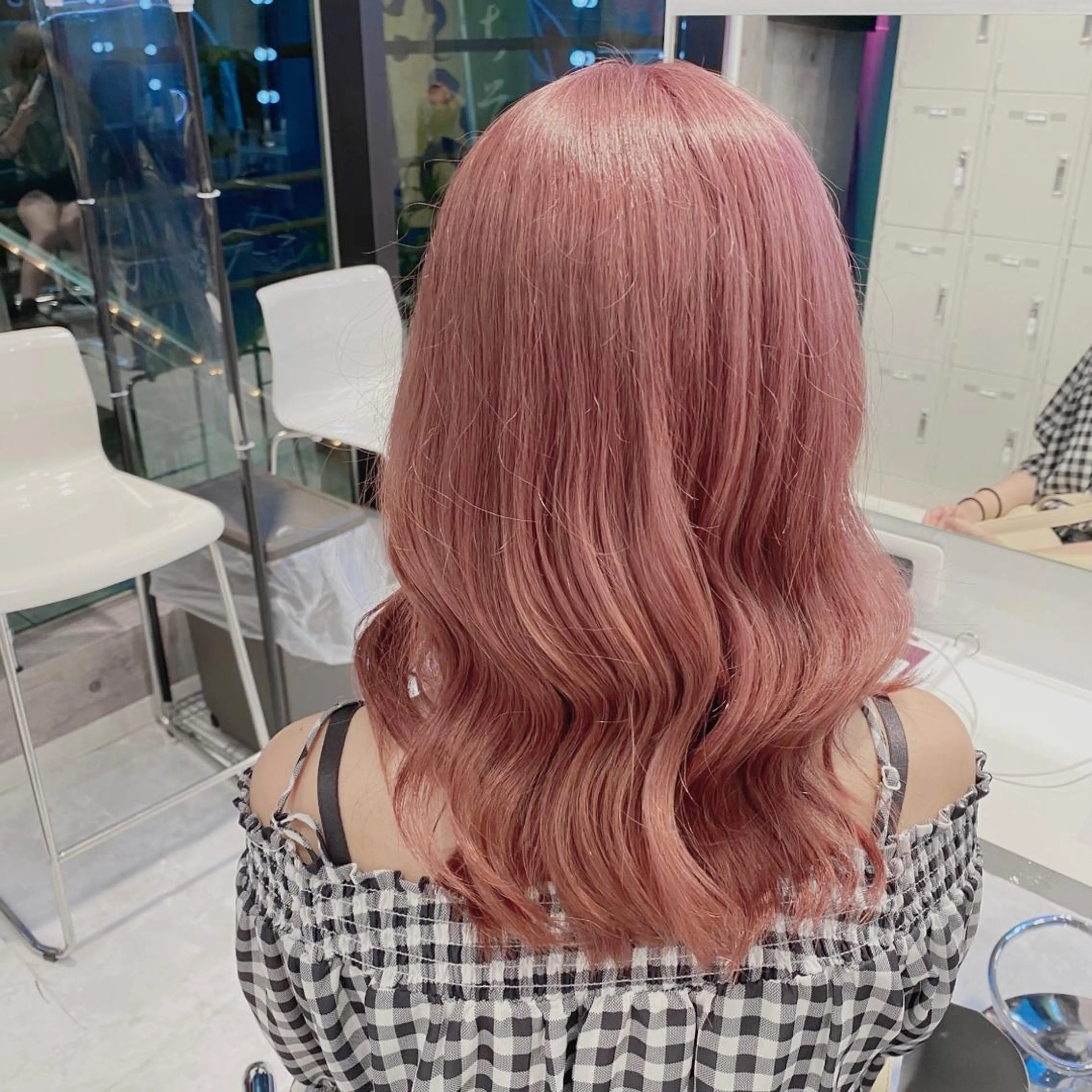 セミロング カラー ヘアアレンジ メンズ キッズ ハイトーン美容師 MASATOのヘアスタイル