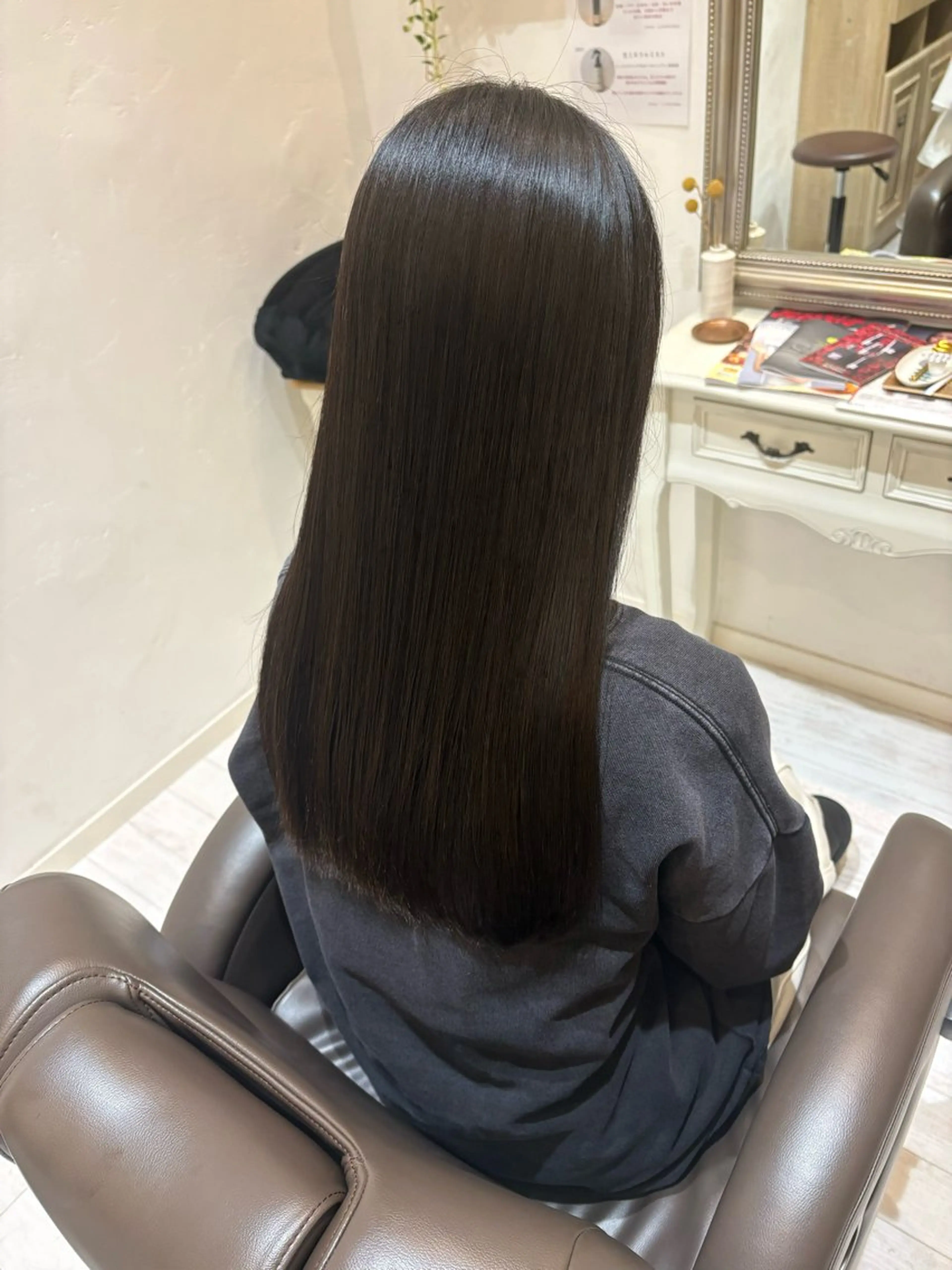 ロング 髪質改善 ロング 縮毛矯正 トリートメント 艶髪/髪質改善‎🤍 原田真心🫧のヘアスタイル