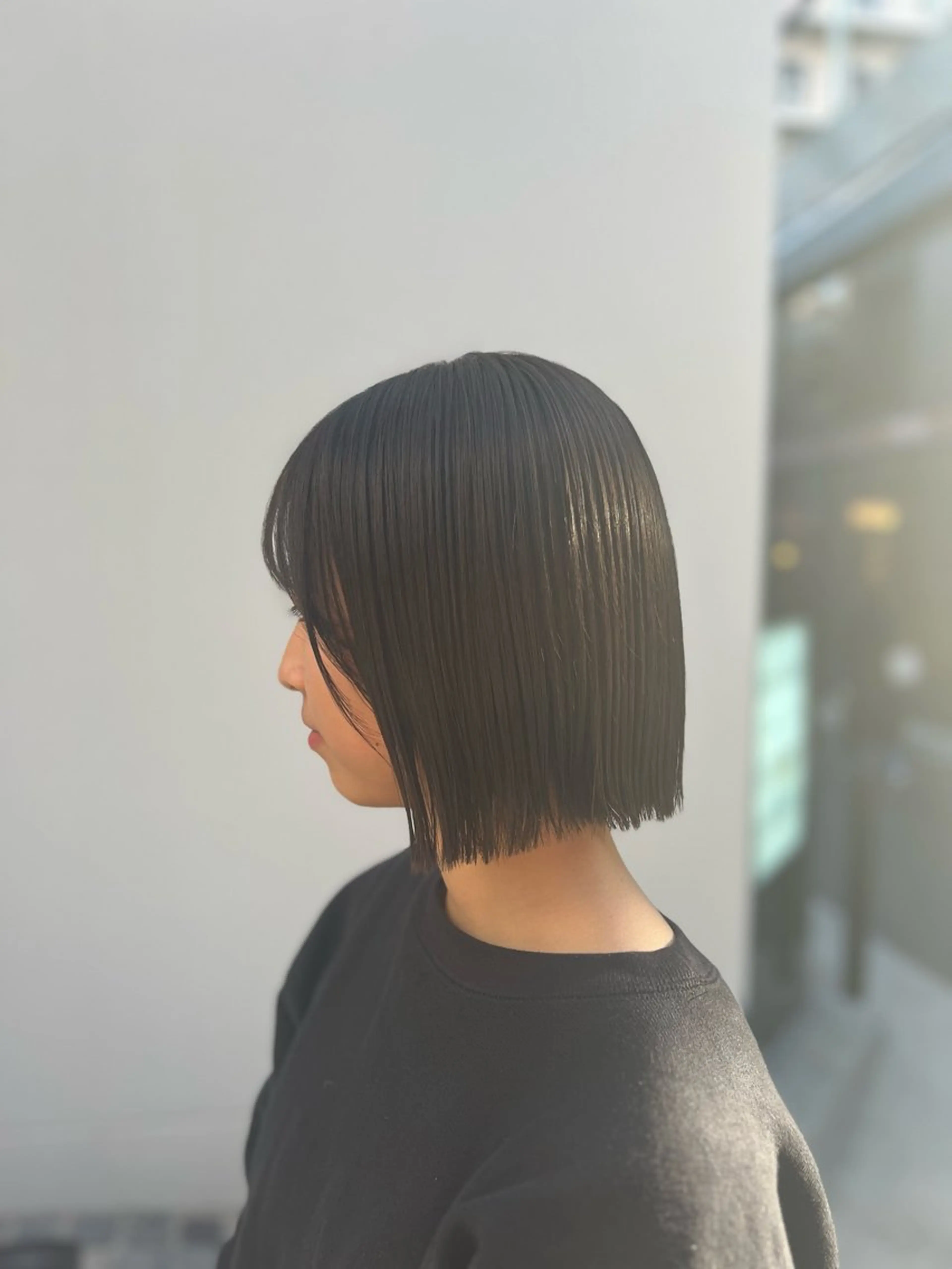 ショート 切りっぱなしボブ ボブ 神戸ボブ✂️ ioe三宮/田 伸佳のヘアスタイル