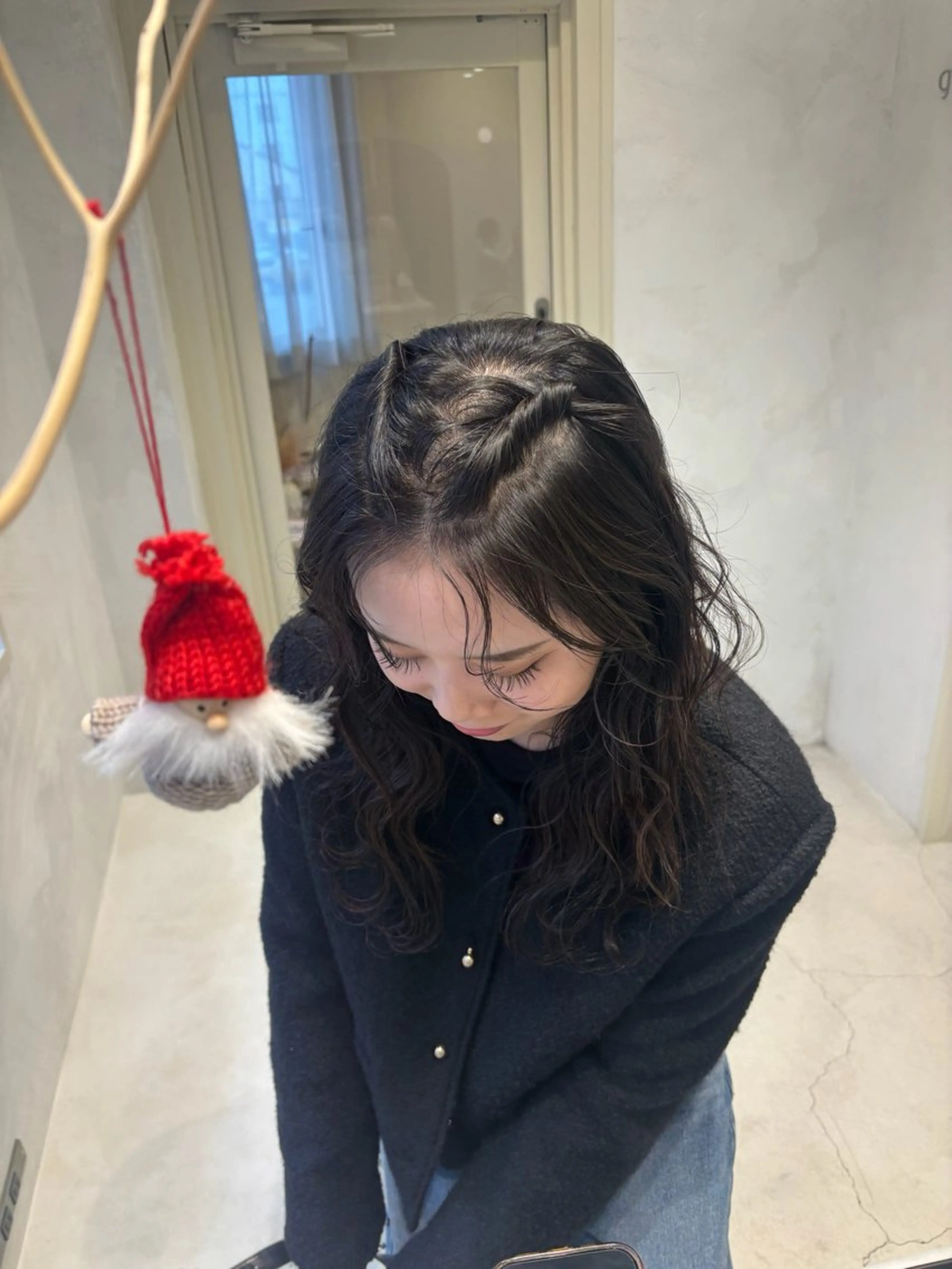 セミロング ヘアカラー 桑本 さと子のヘアスタイル