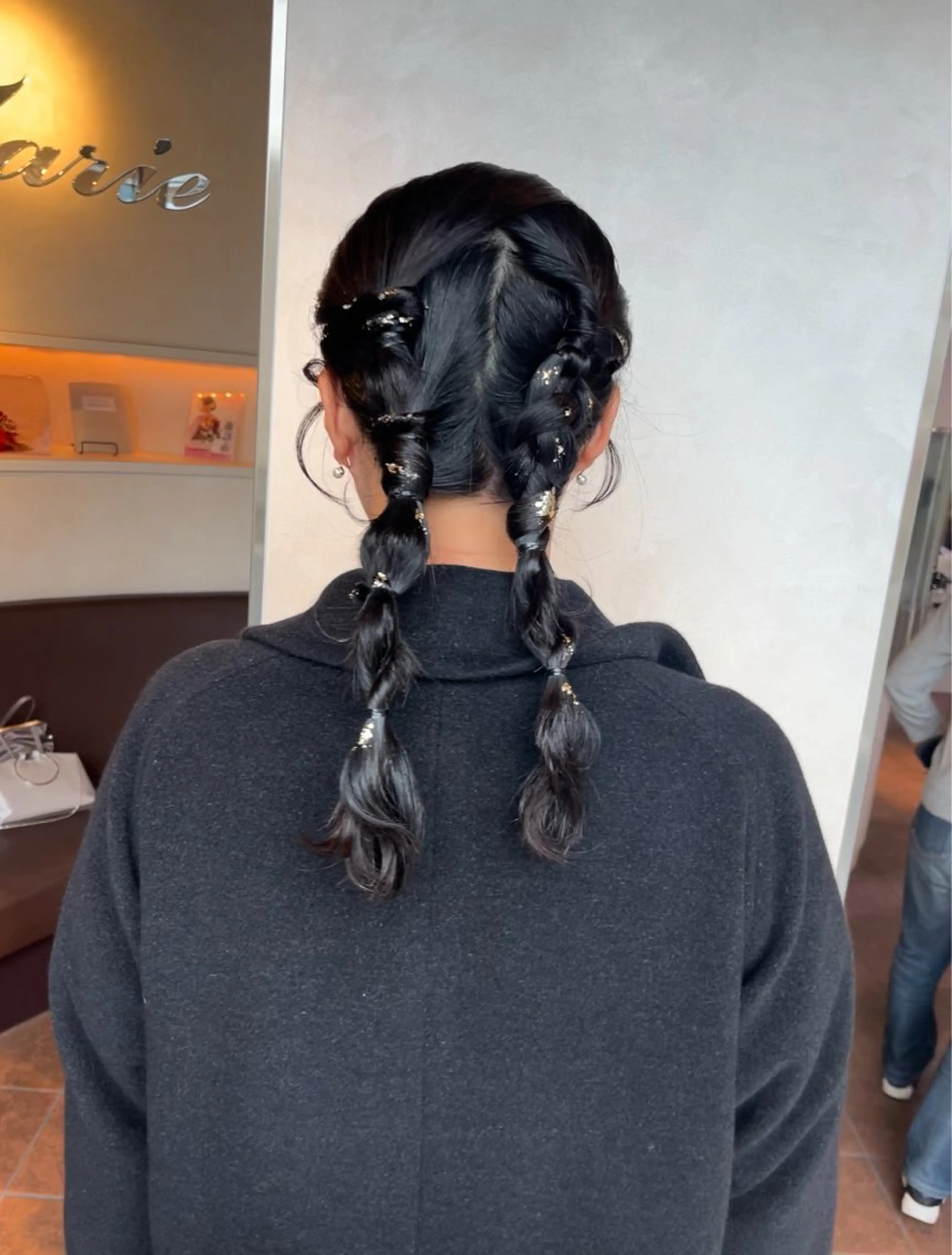 セミロング ヘアアレンジ ヘアセット 山田 知佳のヘアスタイル