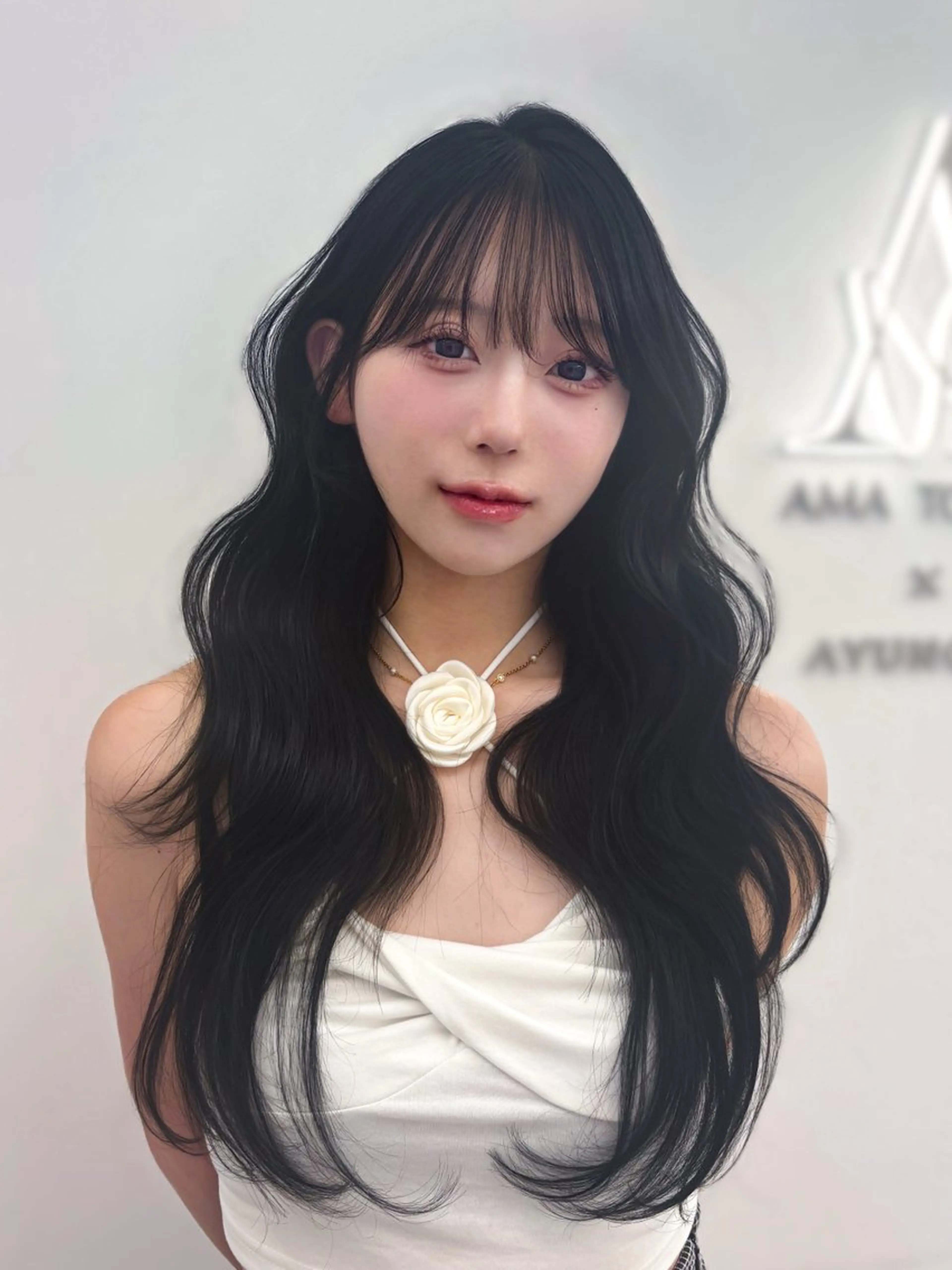 ロング 韓国風ヘア 似合わせカット 韓国ヘア🎀 もかのヘアスタイル