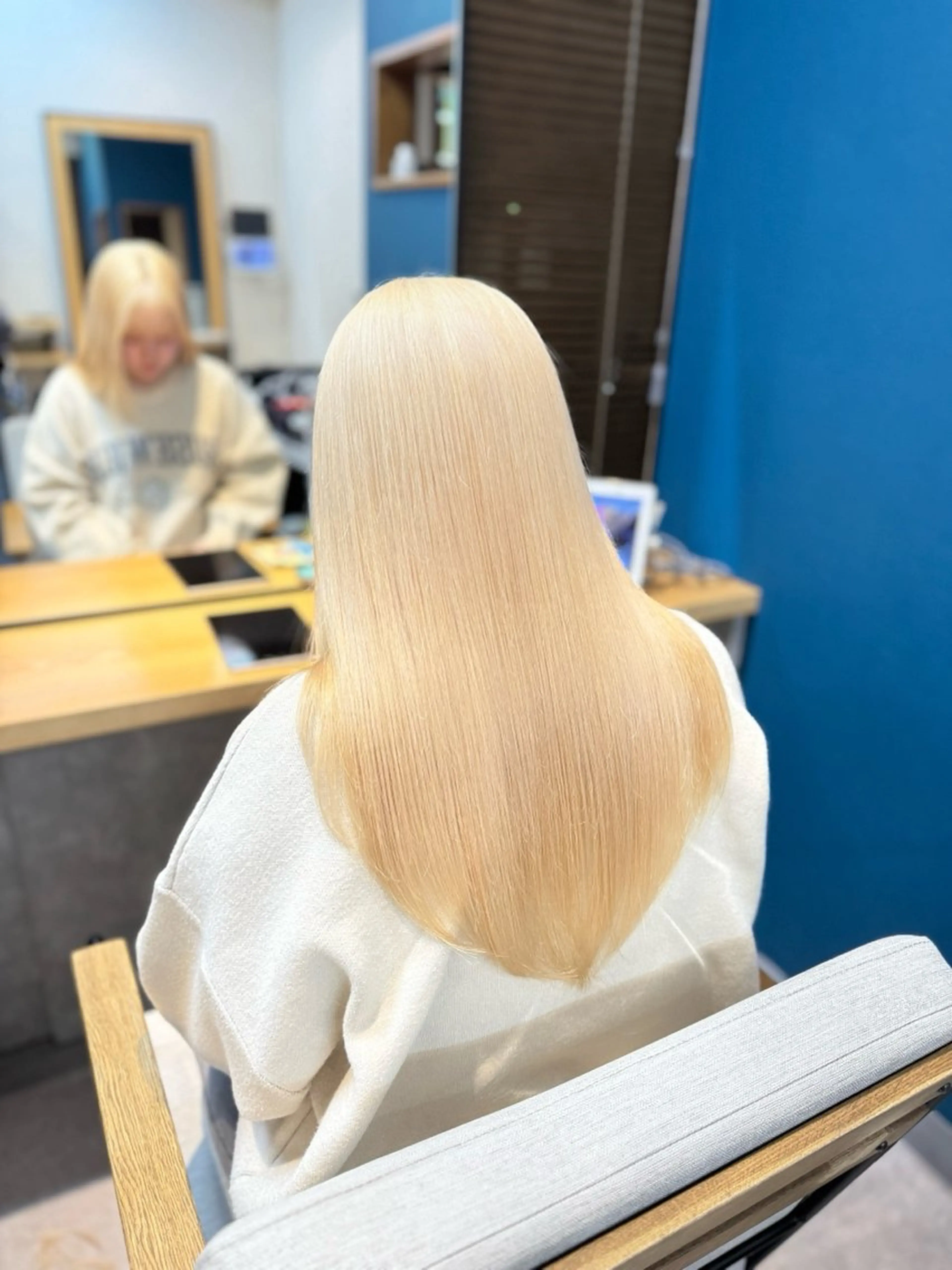 ロング カラー カット ヘアカラー トリートメント 似合わせ/ブリーチ/ 透明感/sanamiのヘアスタイル