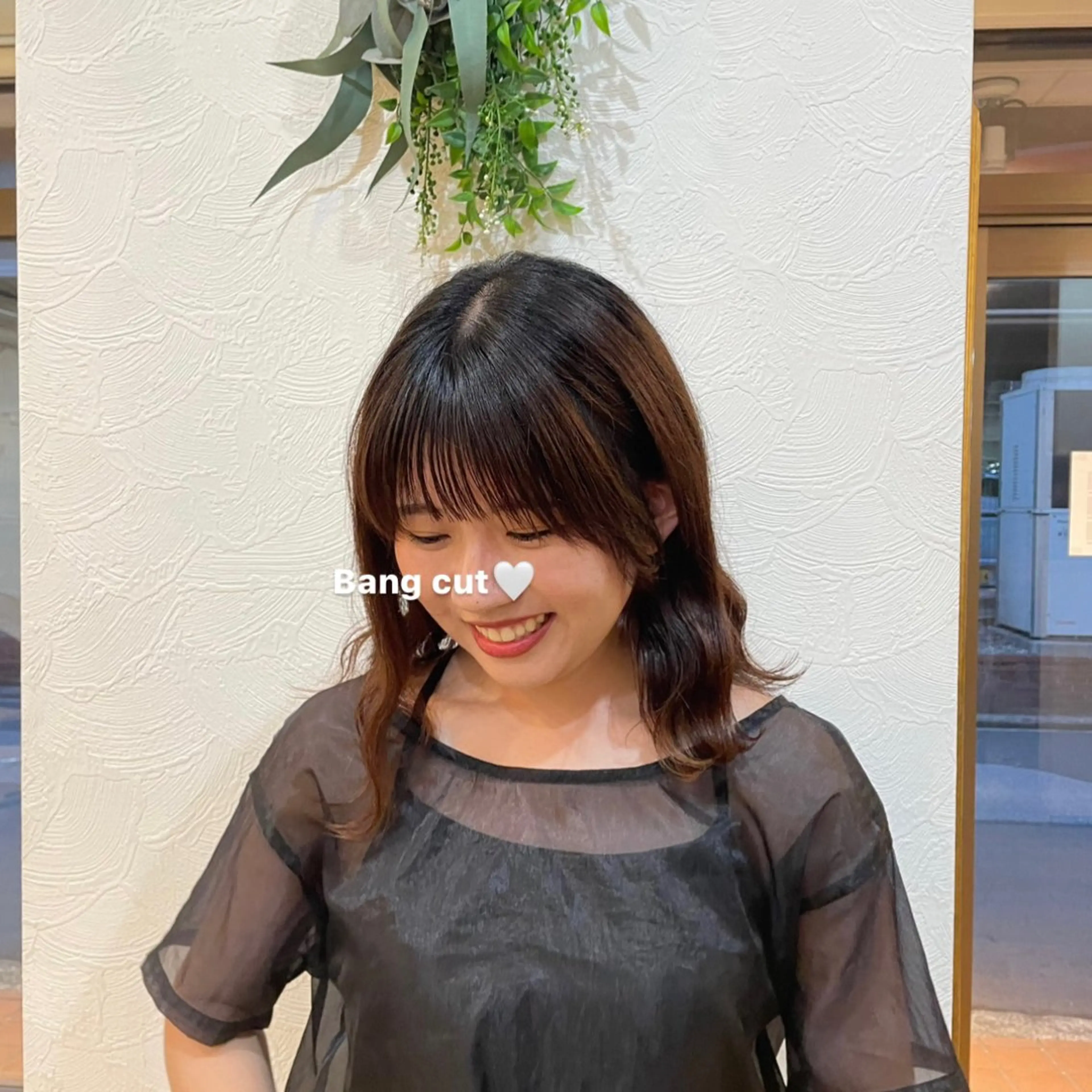 ミディアム カット ヘアカラー パーマ トリートメント 暖色カラー/ 透明感/kohinaのヘアスタイル