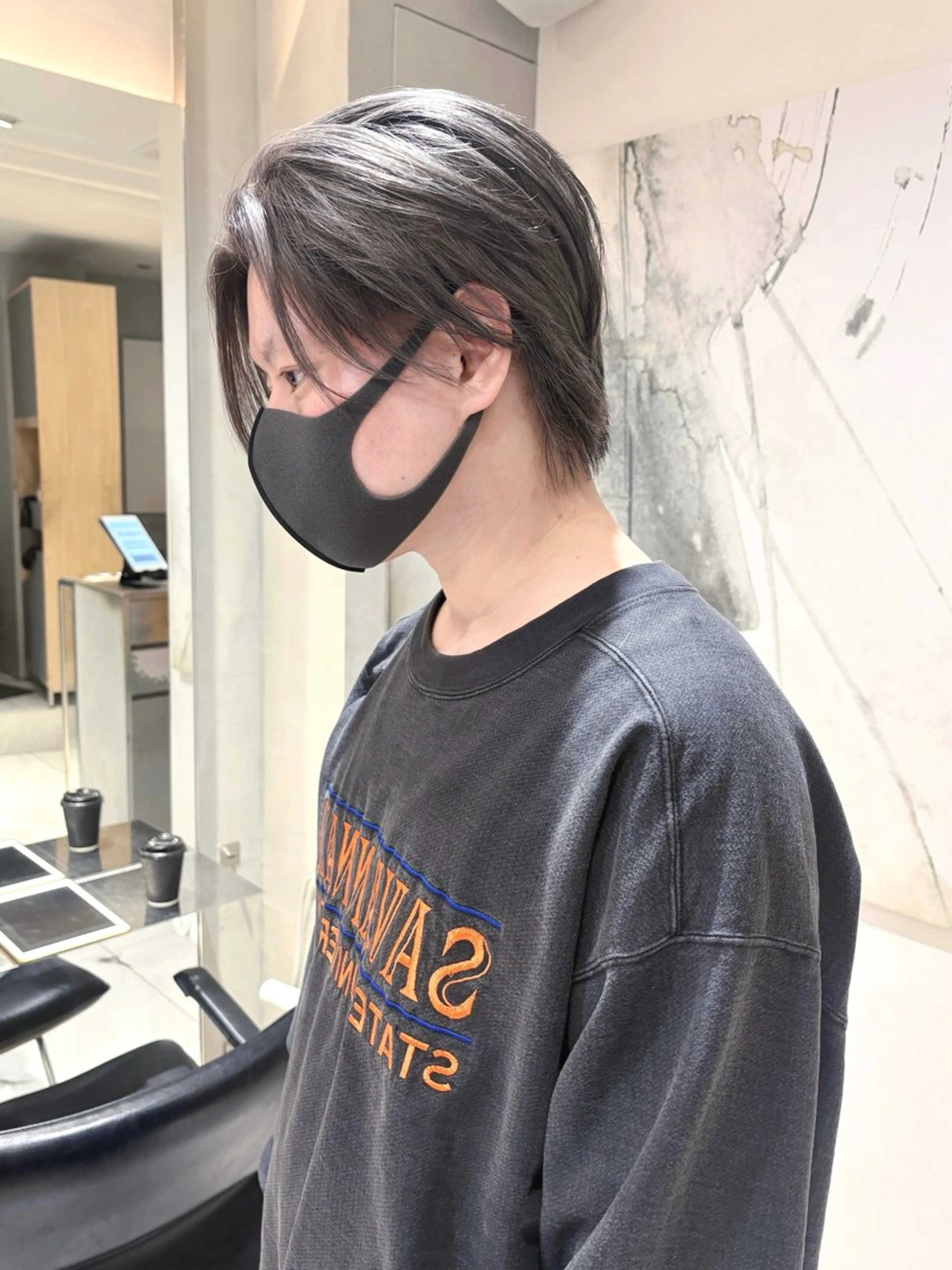 カラー メンズ カット ヘアカラー ワンホン/韓国ヘア 🤍amiのヘアスタイル