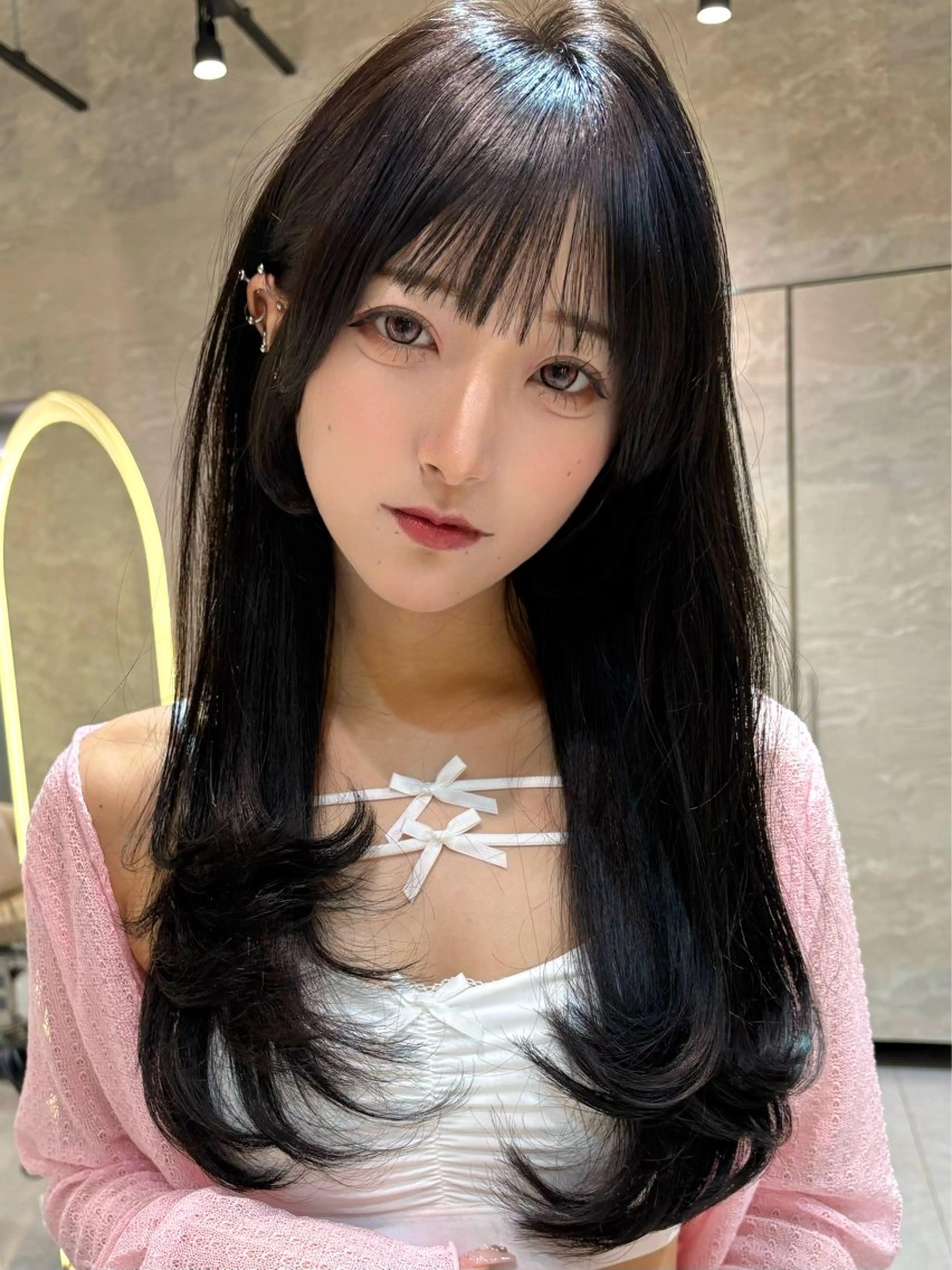 ロング カラー 仙台Ｉ韓国レイヤー Ｉ髪質改善Ｉ伊藤拓海のヘアスタイル