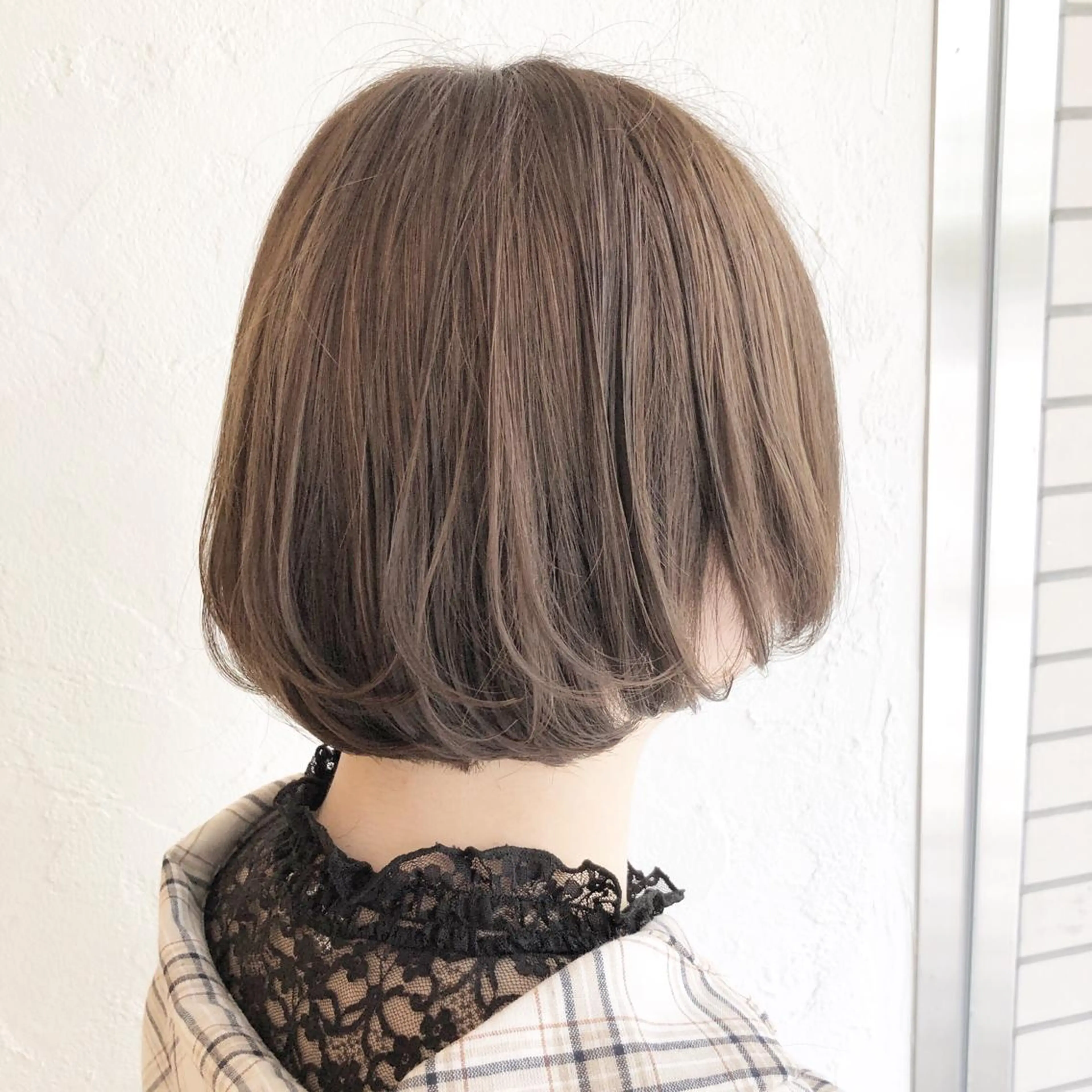 ショート ボブ ヘアカラー キノシタ ナオユキのヘアスタイル