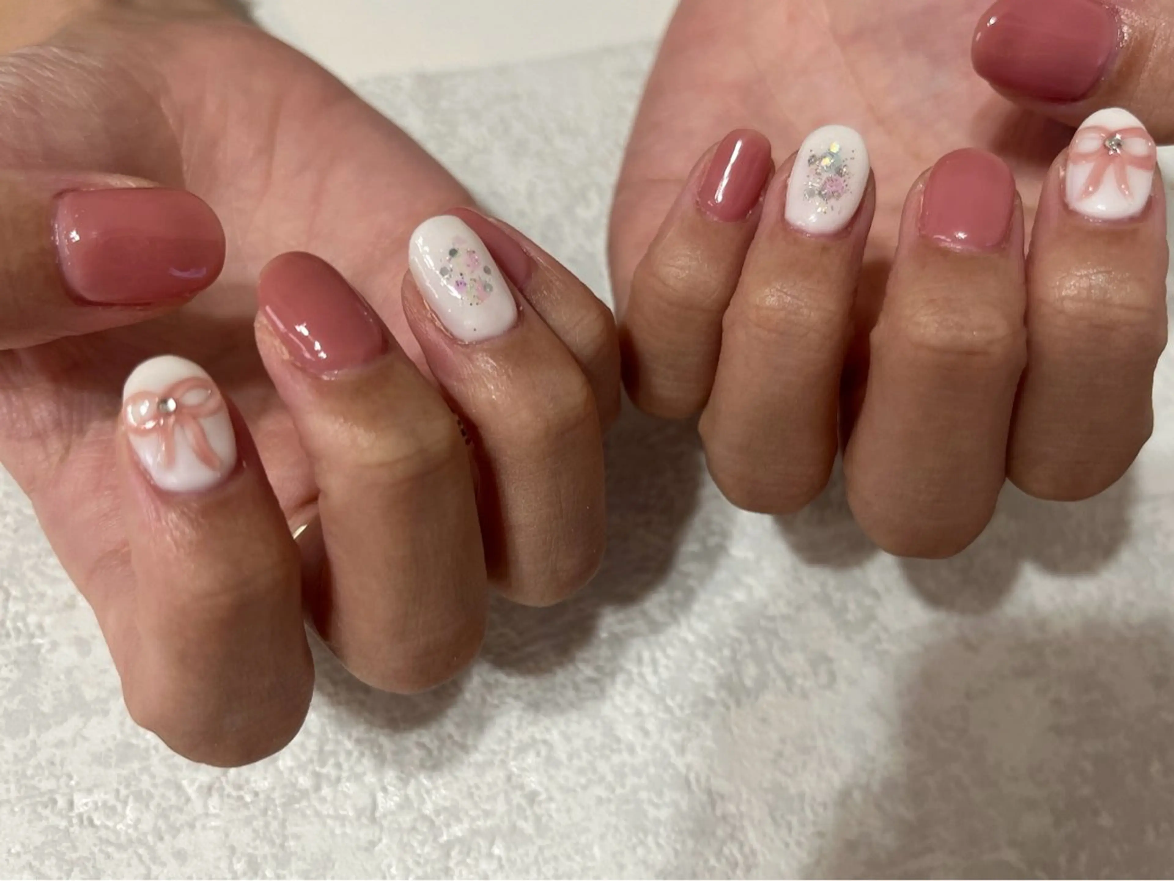 ネイル オーロラネイル フットネイル フレンチネイル ジェルネイル 韓国ネイル ハンドネイル kikinail 溝の口のネイルデザイン