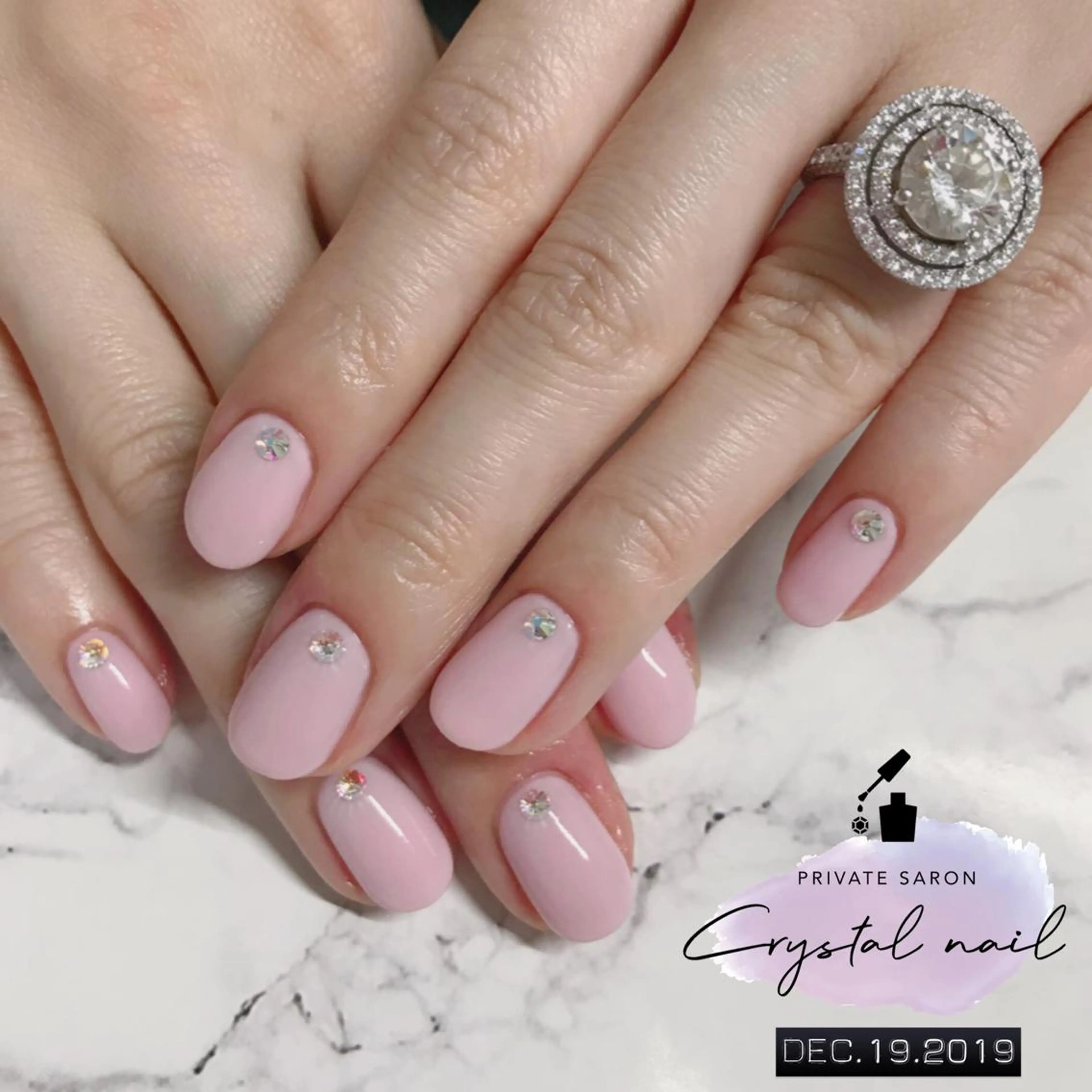 ネイル ガーリー ピンク ハンドネイル SCENERY NAILのネイルデザイン