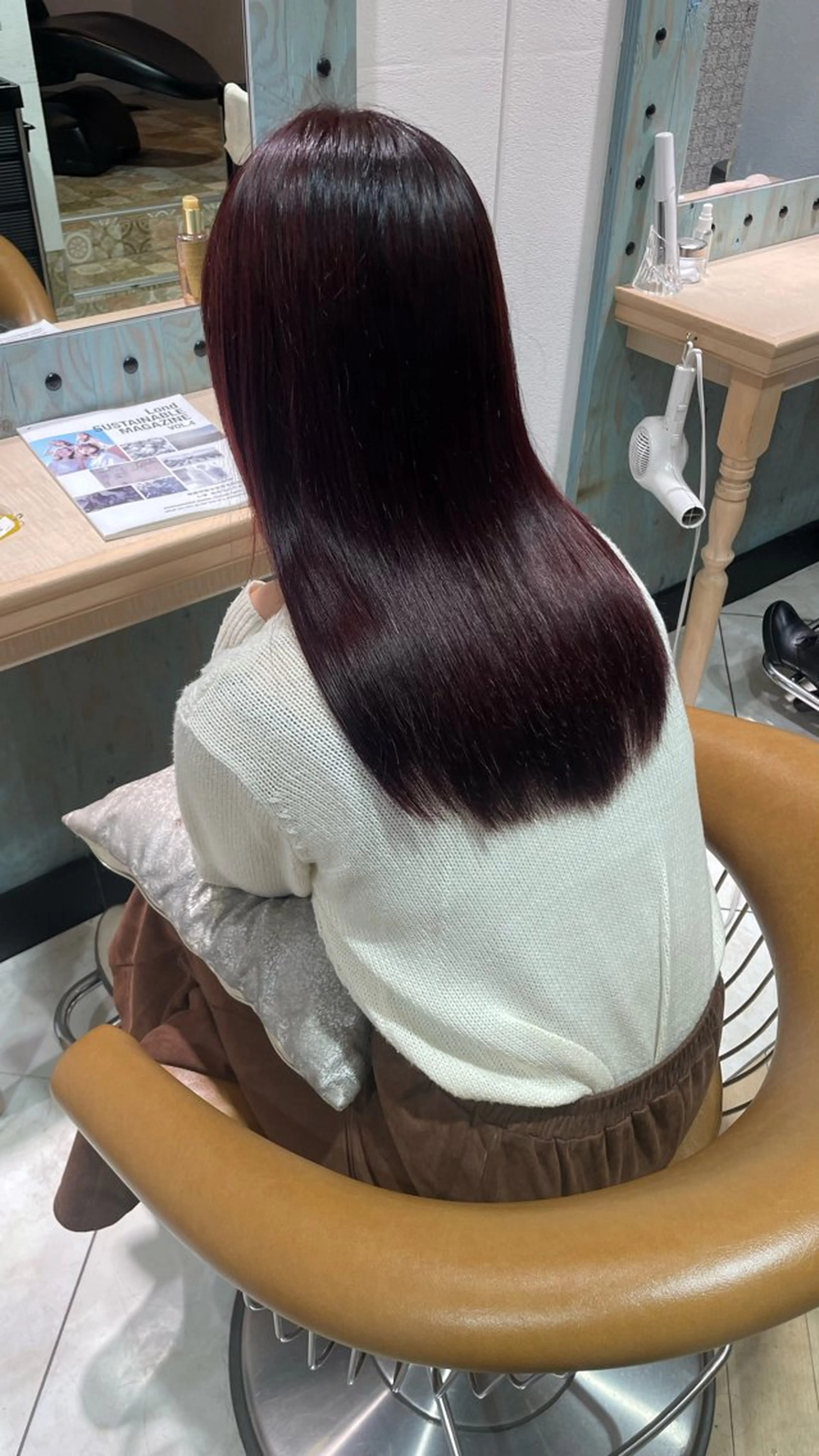 ロング カラー 顔周り\エクステ\ 透明感カラー\まりんのヘアスタイル