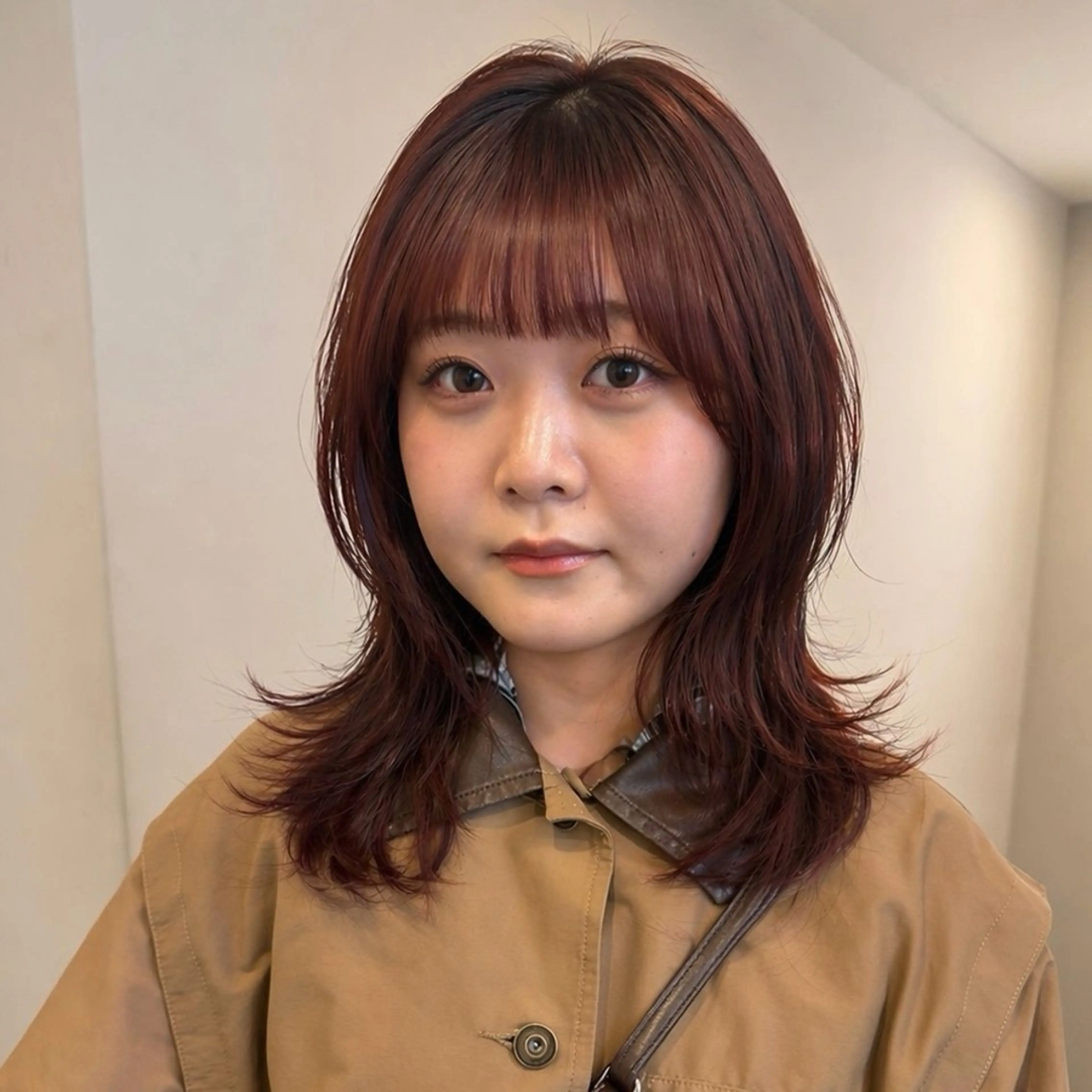 ミディアム カラー SAKI 新宿のヘアスタイル