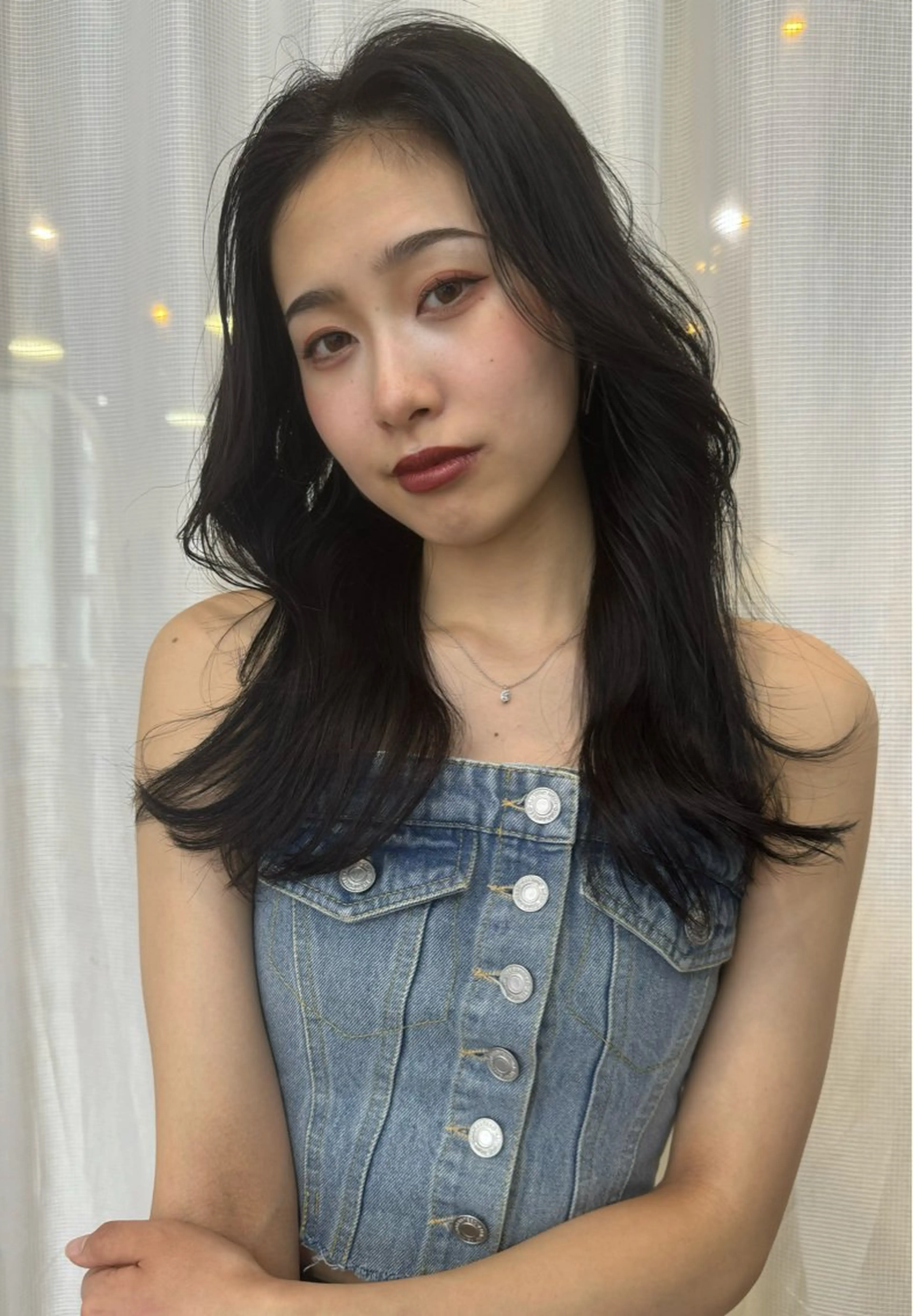 ミディアム カラー カット ヘアカラー トリートメント Pia/KIRIA /福岡美容室のヘアスタイル