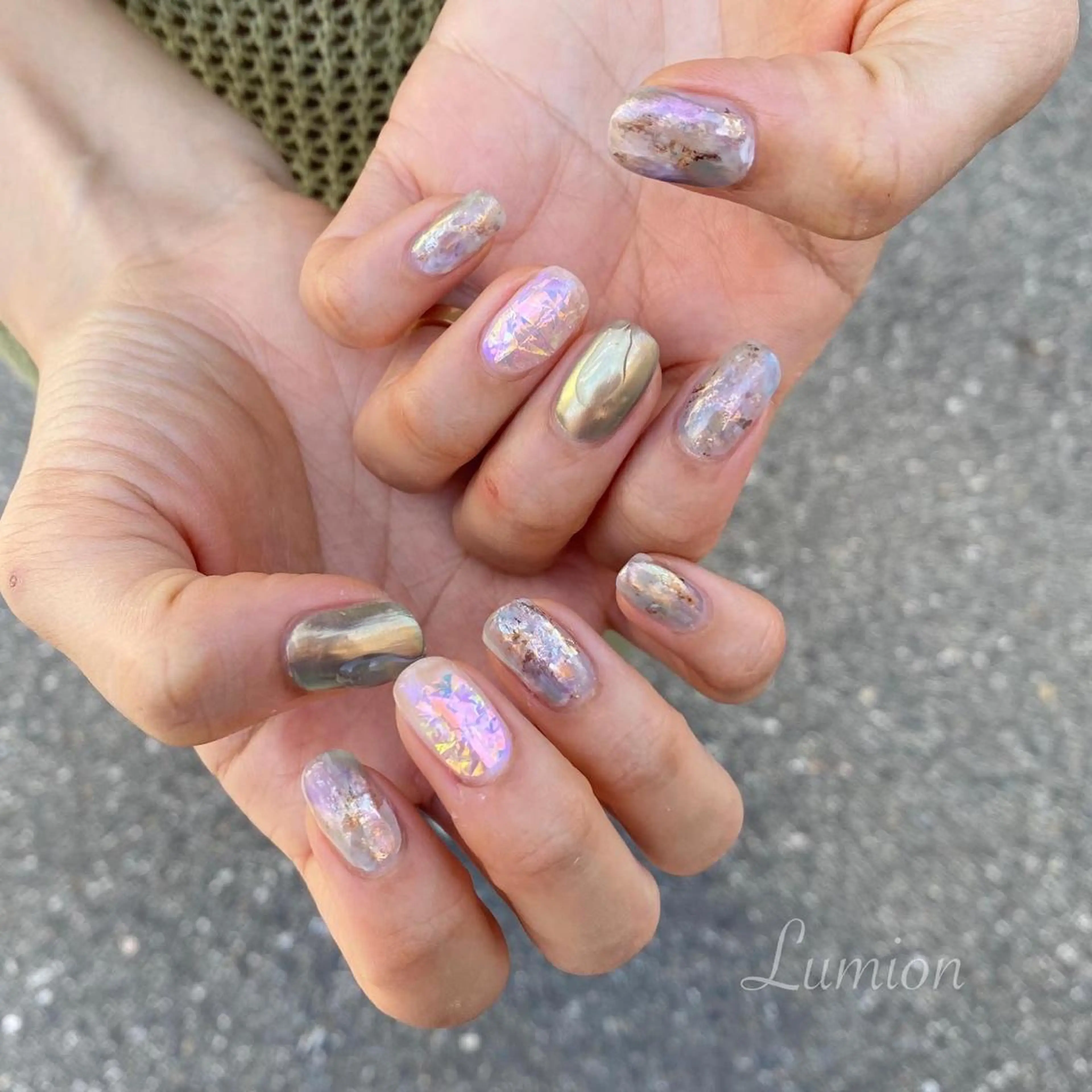 ネイル ニュアンスネイル ハンドネイル nailroom Lumionのネイルデザイン