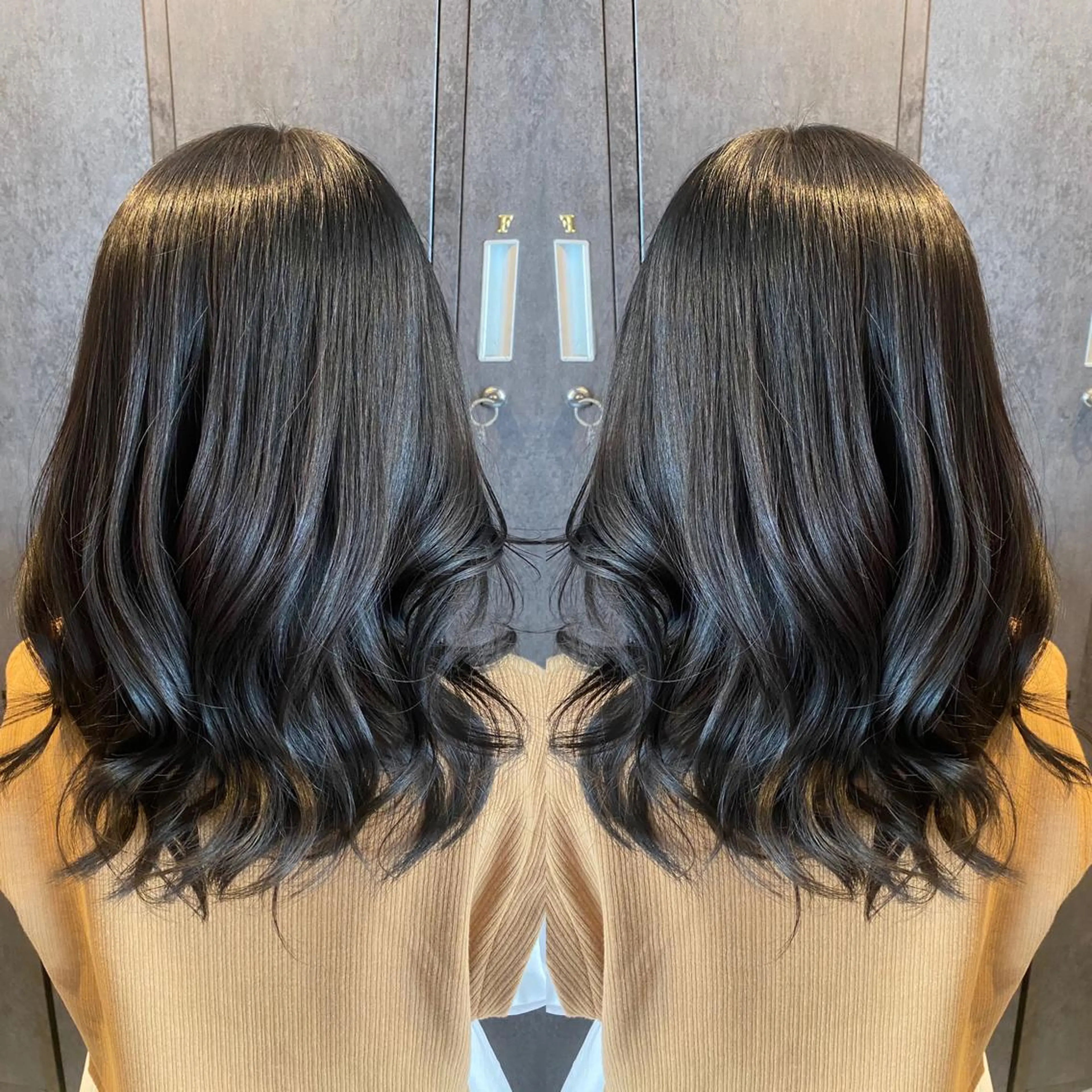 セミロング tocca 💜石田愛結💜のヘアスタイル