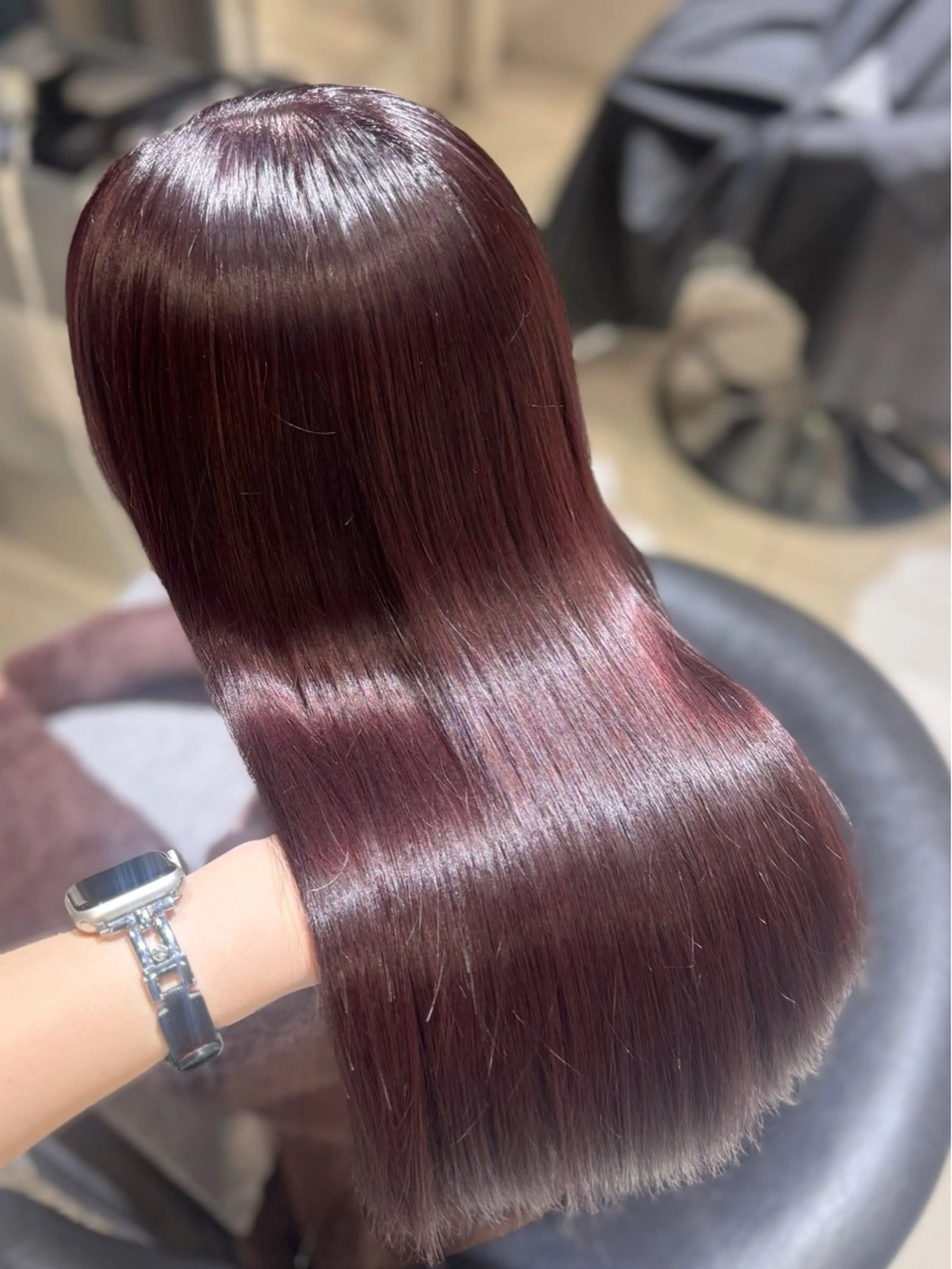 セミロング カラー ヘアカラー トリートメント 🐈‍⬛カチモリ/暖 色/𝐌𝐢𝐤𝐮のヘアスタイル