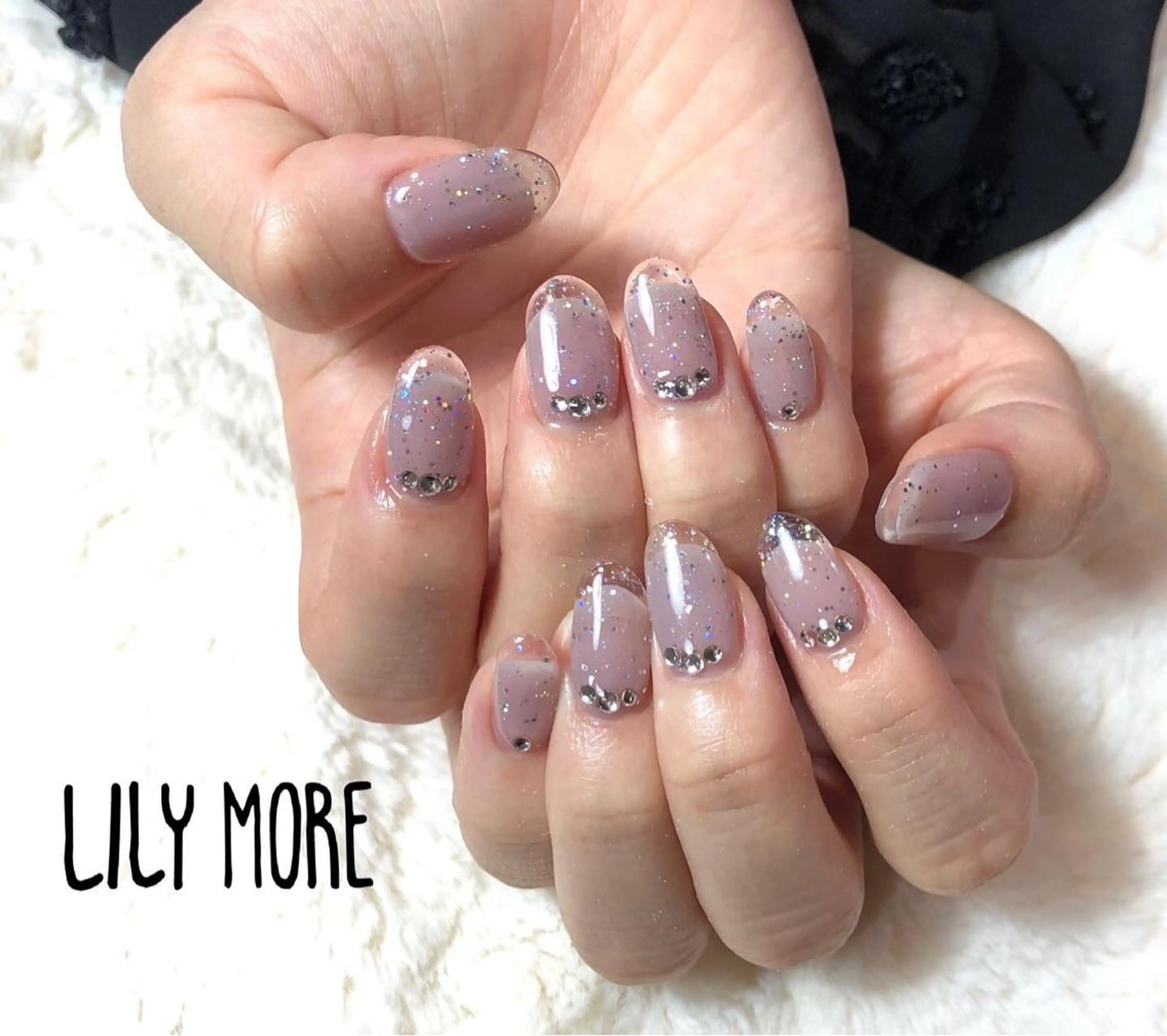 ネイル クリアネイル フレンチネイル Lily closetのネイルデザイン