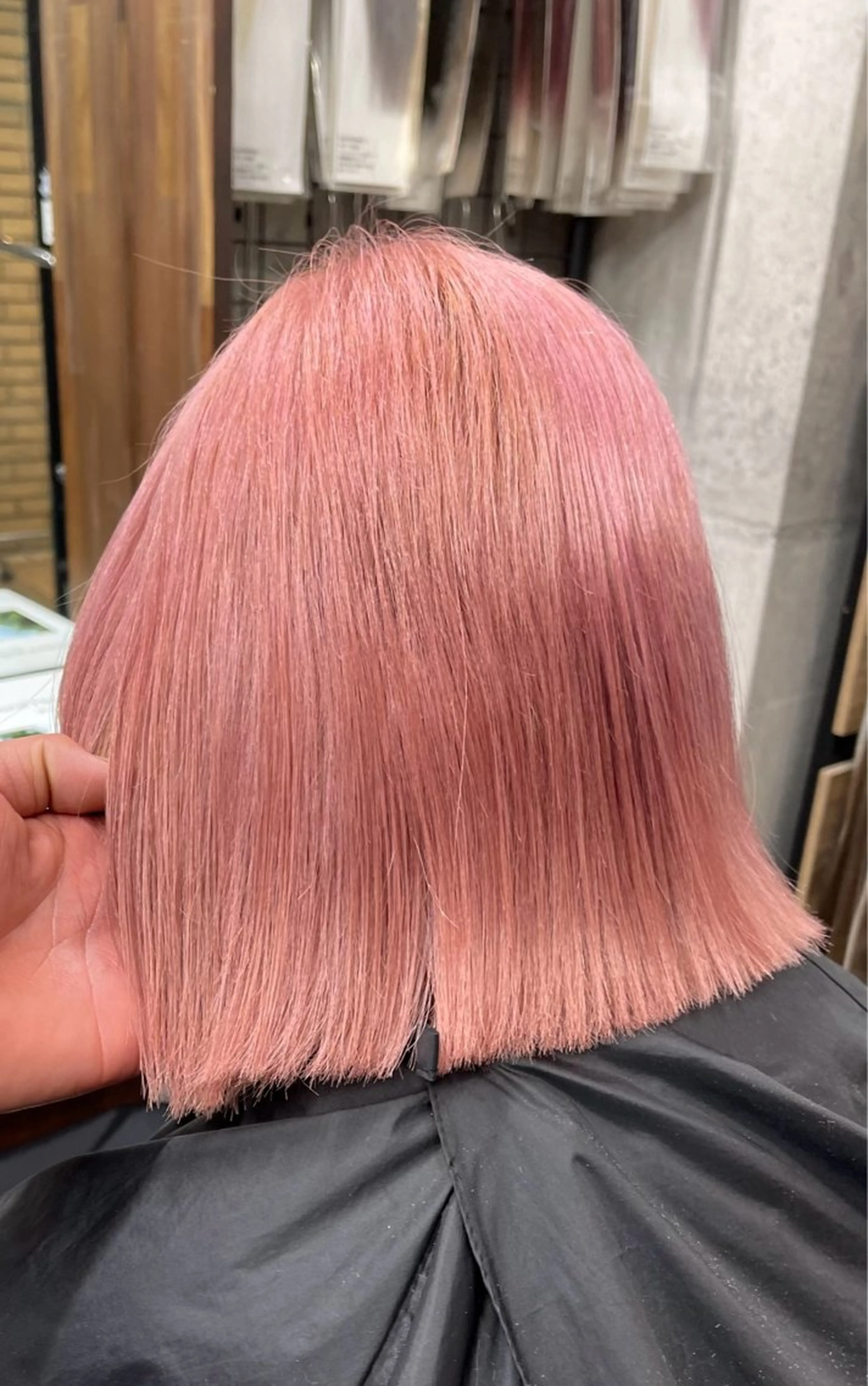 ミディアム カラー 剣太郎カットモデル 10㎝カット募集中のヘアスタイル