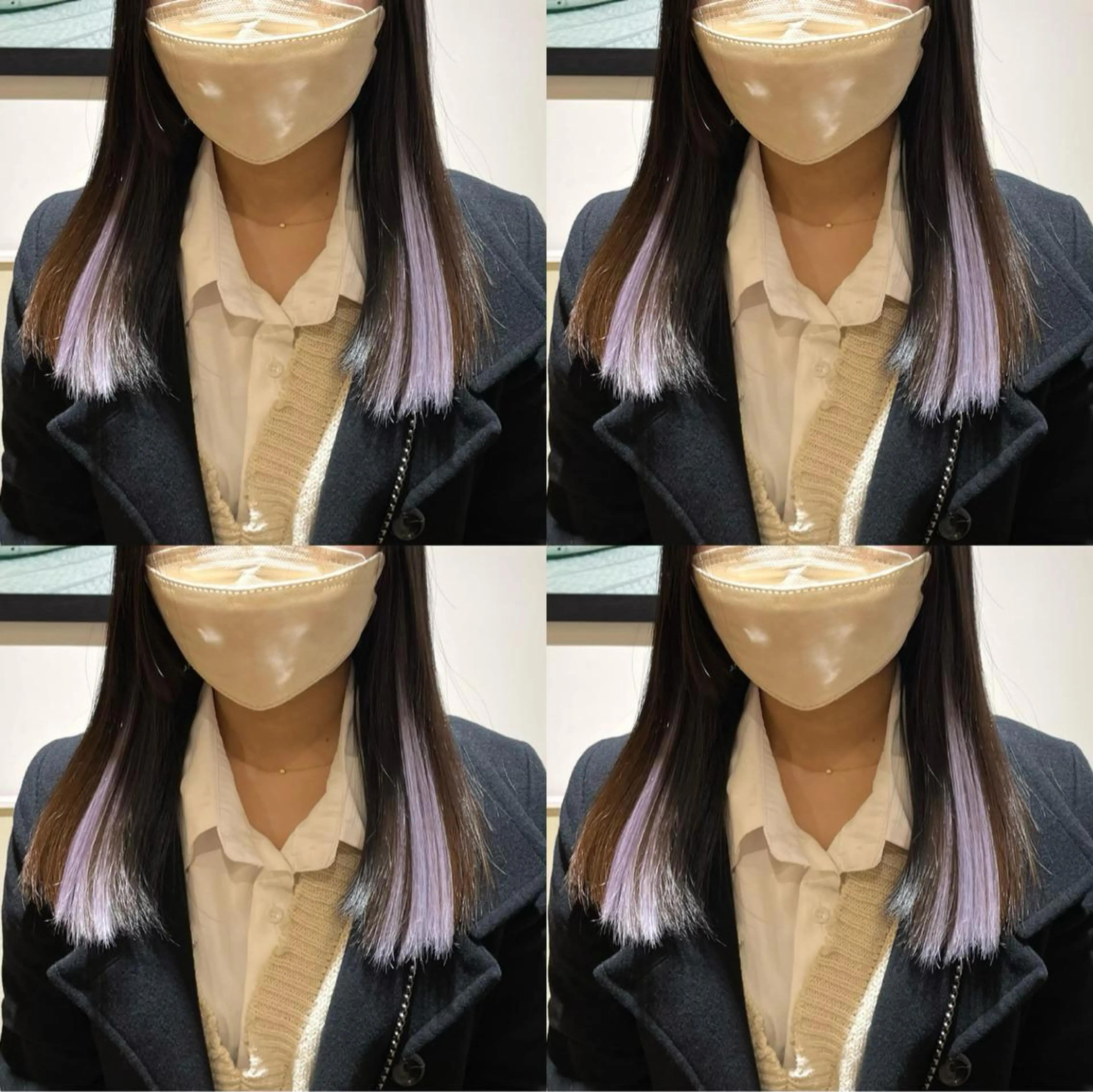 カラー+2ステップAujua超音波トリートメント+シールエクステ10枚【ロング料金無し/イヤリングカラー】の写真