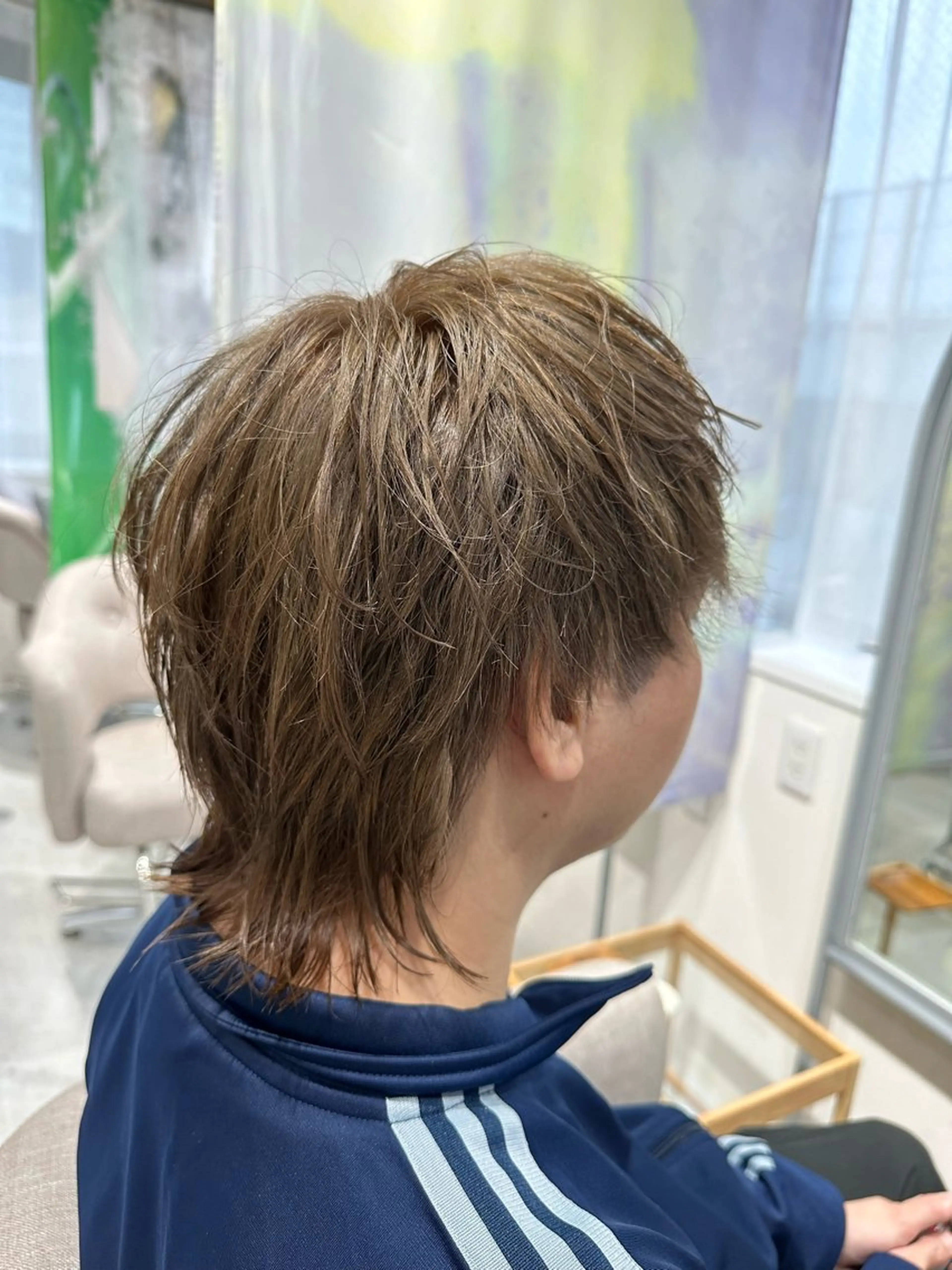 ショート カラー メンズ メンズブリーチ ベージュカラー ブリーチ カット ヘアカラー トリートメント 💎メンズパーマ特化 🥇メンズのプロのヘアスタイル